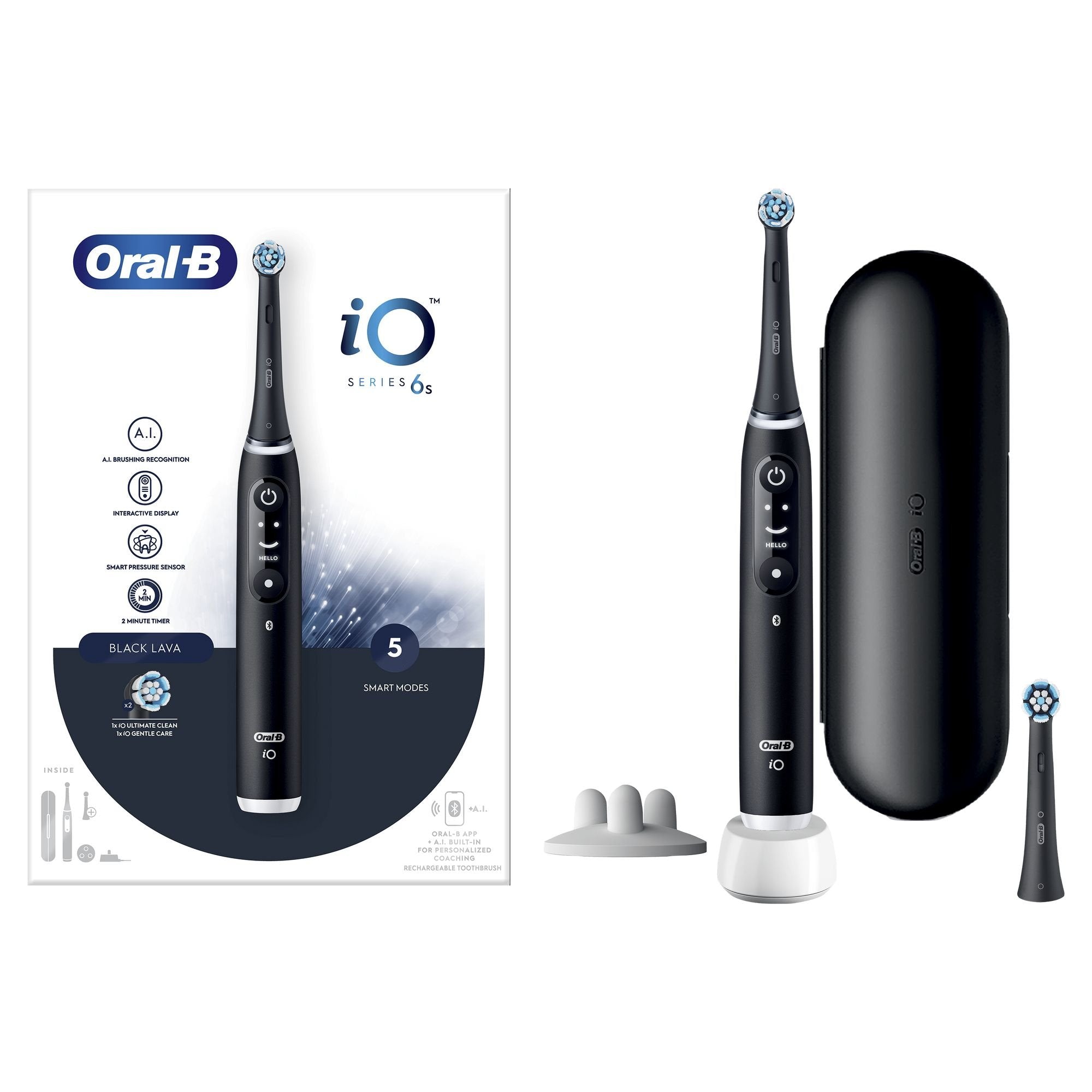 Cep. Dental Ele. Braun Oral B Io 6s Negro
