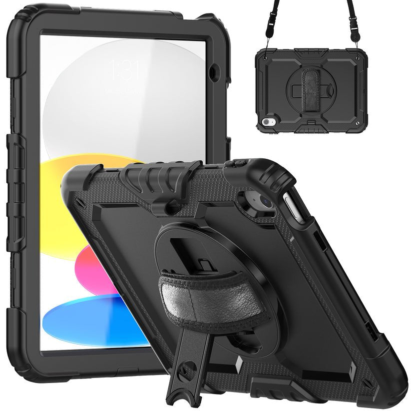 Deqster 360° Tablethülle Rugged Case F. Ipad 10.9" (10.Gen.) A16 Extrem Robuste Schutzhülle Nach Us-Militärstandard (Milstd 810h)