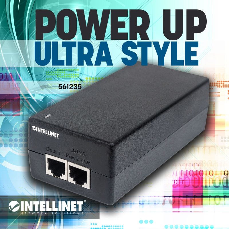 EAN 0766623561235 - Intellinet 561235 adaptador e inyector de PoE Gigabit Ethernet 48 V imagen 2