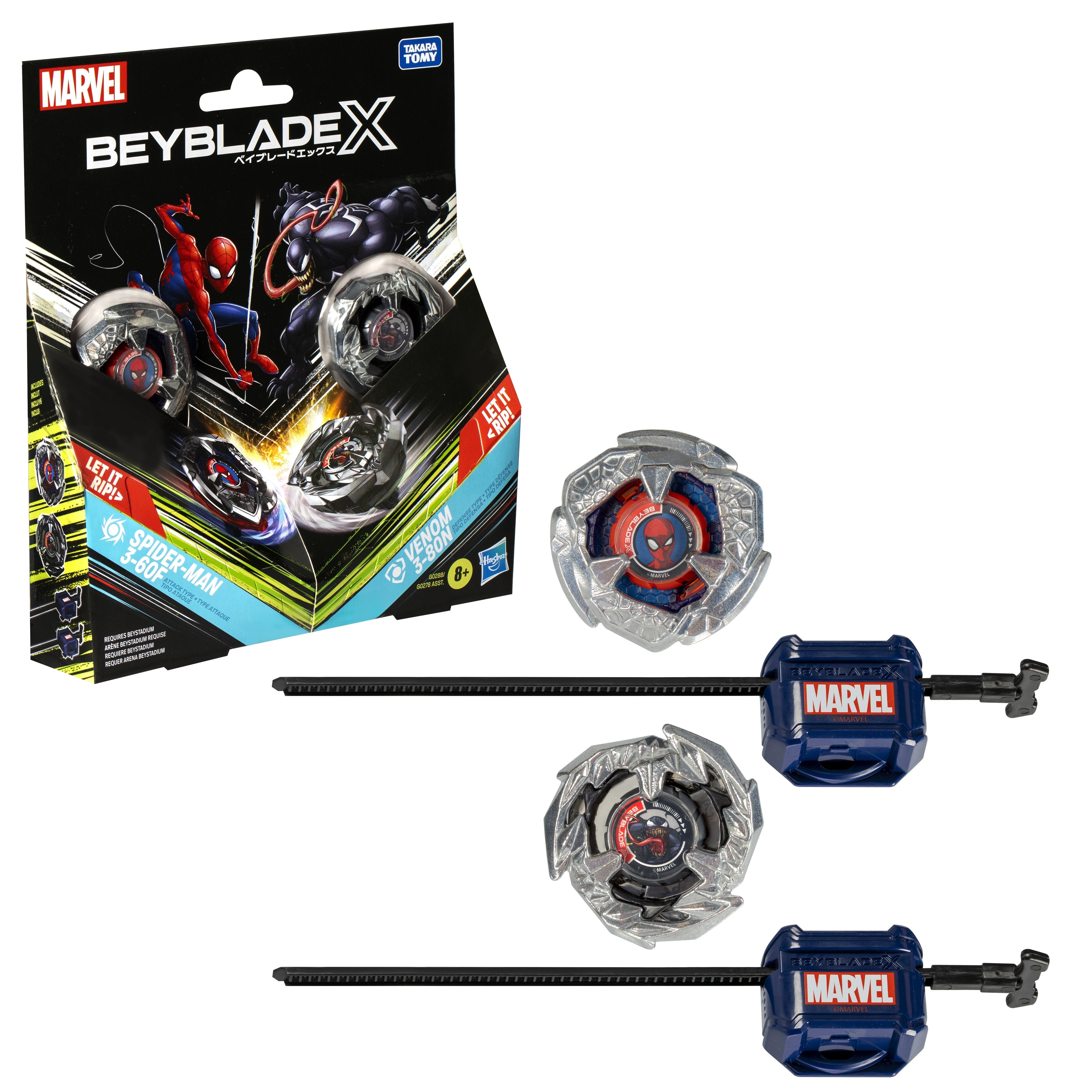 Juego Spider-Man 3-60f Venom 3-80n Beyblade X