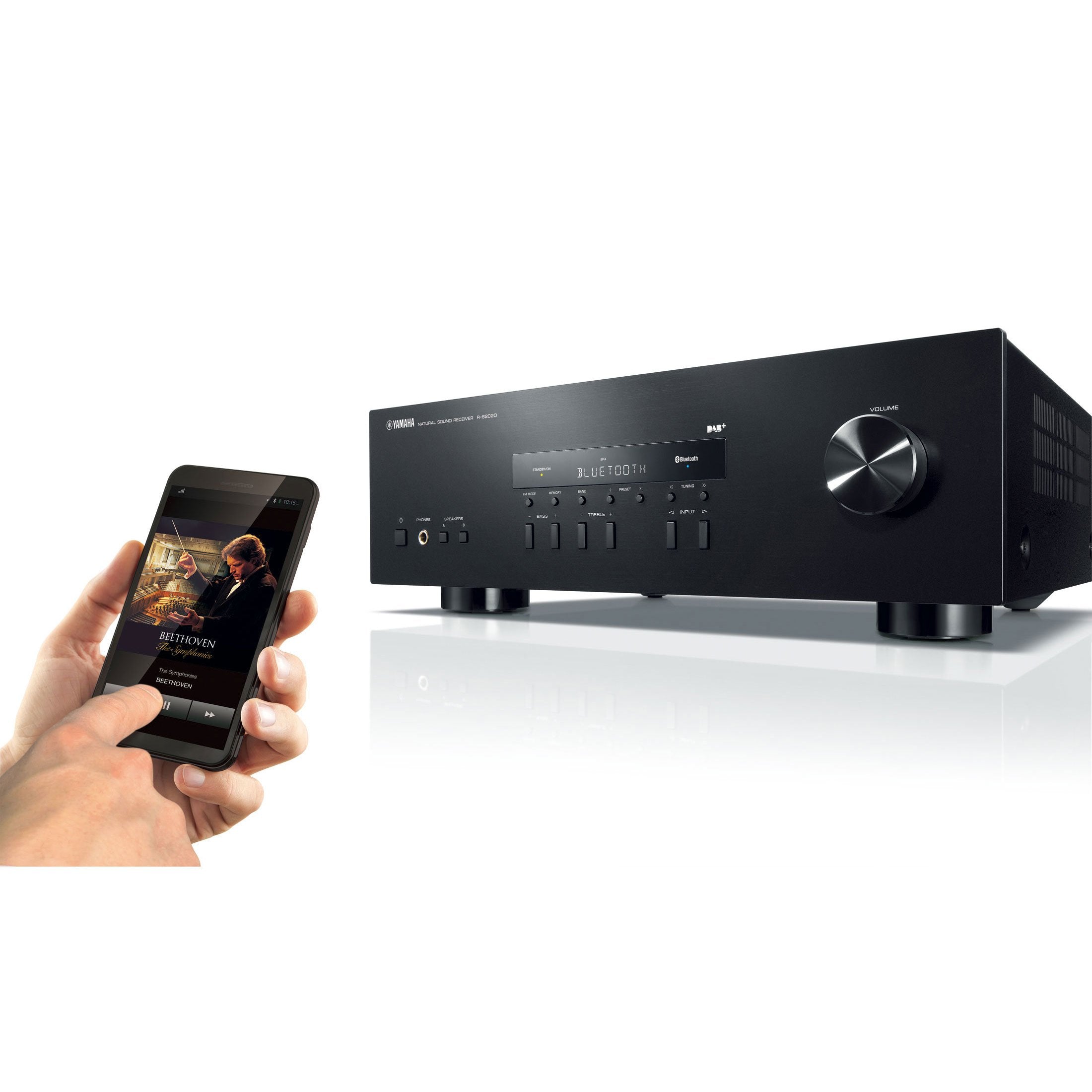 Yamaha Av-Receiver Avreceiver R-S202d Rs202d Negro Negro (Rs202d Bl)