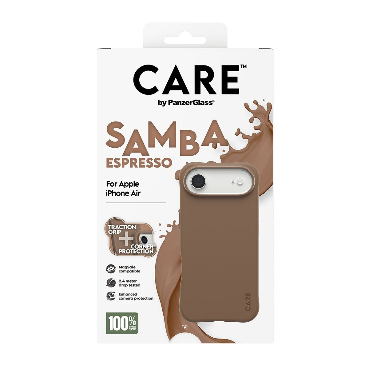 EAN 5715685027123 - PanzerGlass CARE™ by ® Samba Case Espresso w. MagSafe iPhone Air funda para teléfono móvil Marrón imagen 3