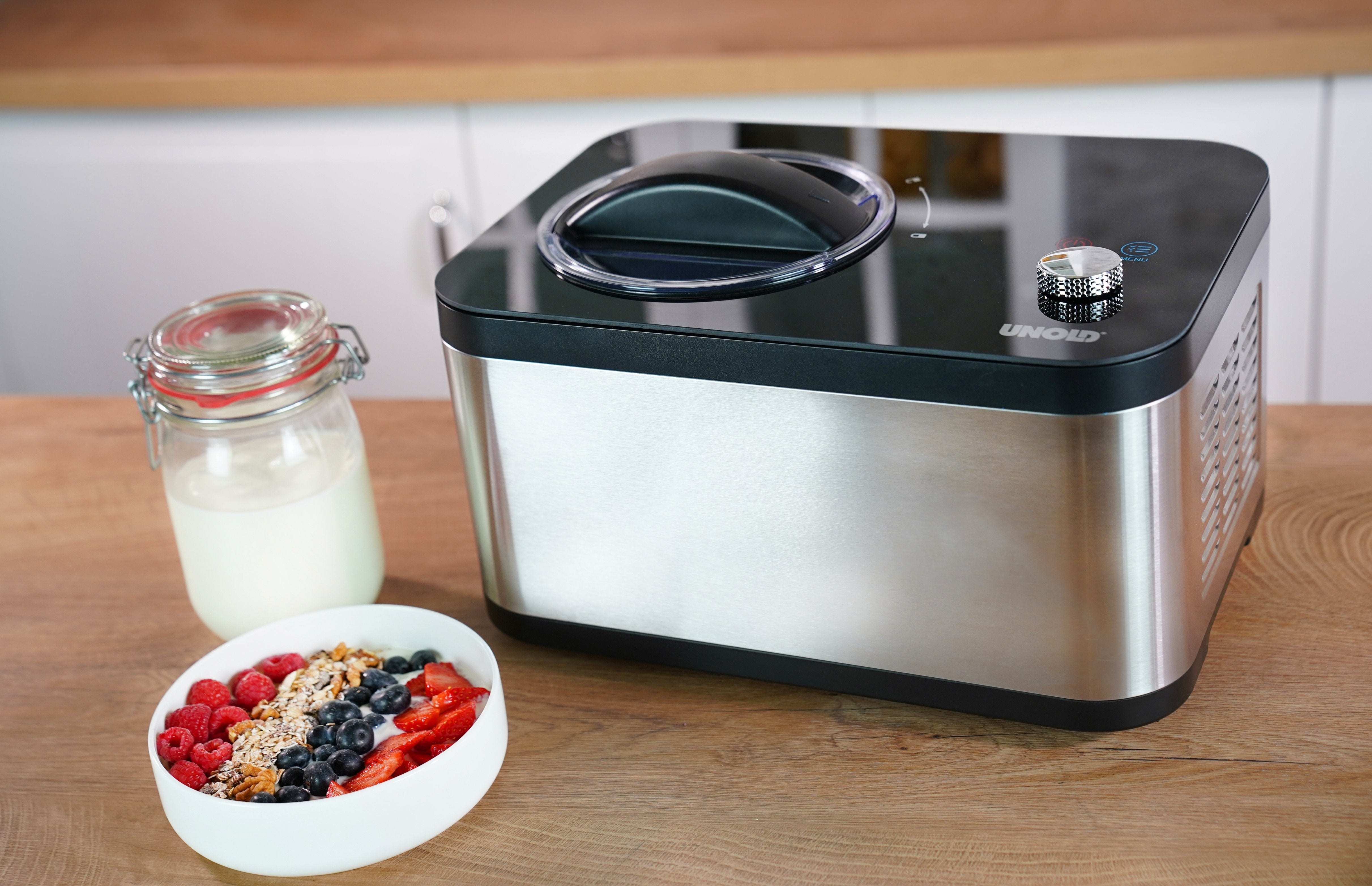 Heladera Unold Eva 48826, Acero Fino/Negro