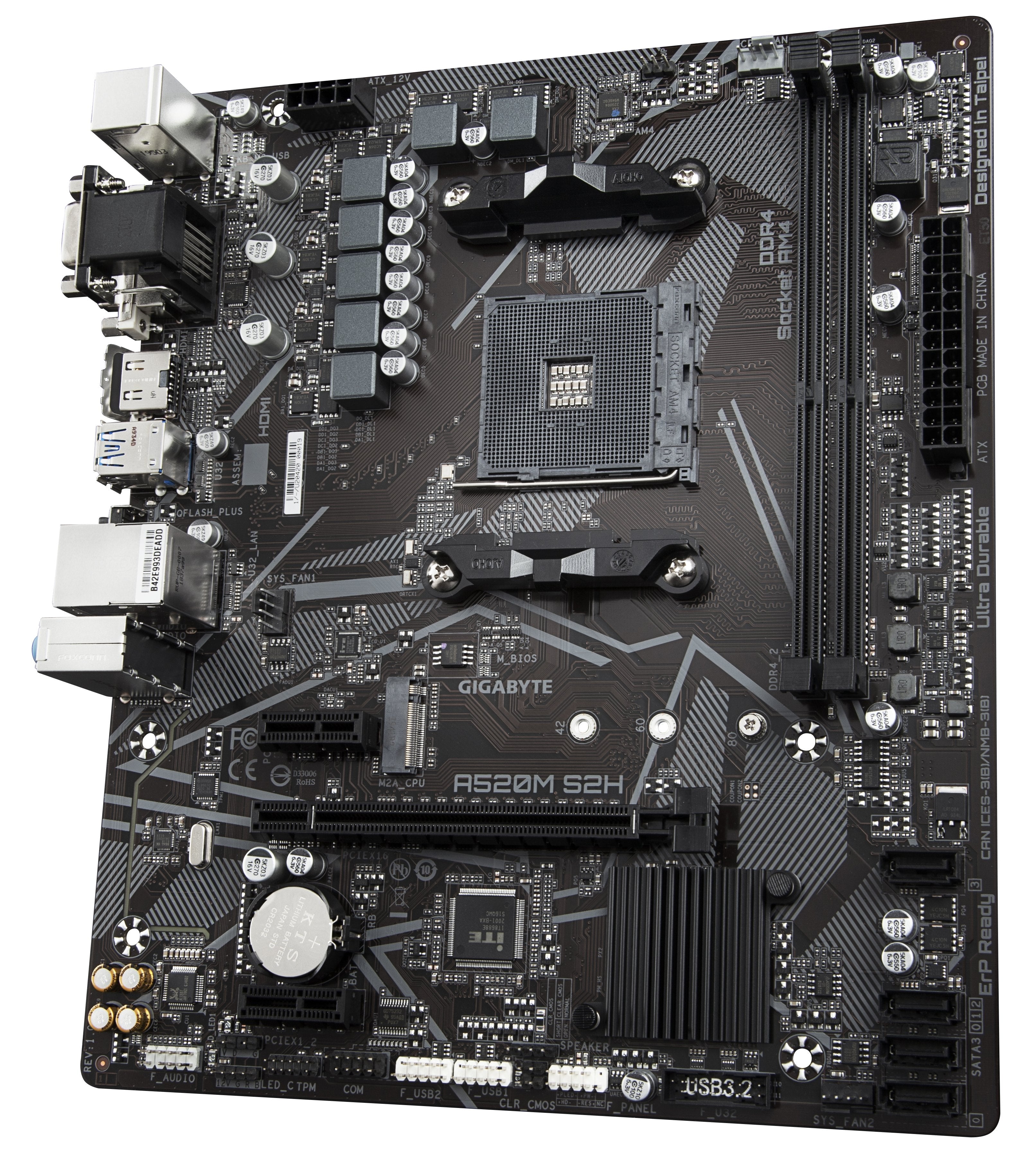 EAN 0889523023594 - GIGABYTE A520M S2H placa base AMD A520 Zócalo AM4 micro ATX imagen 4