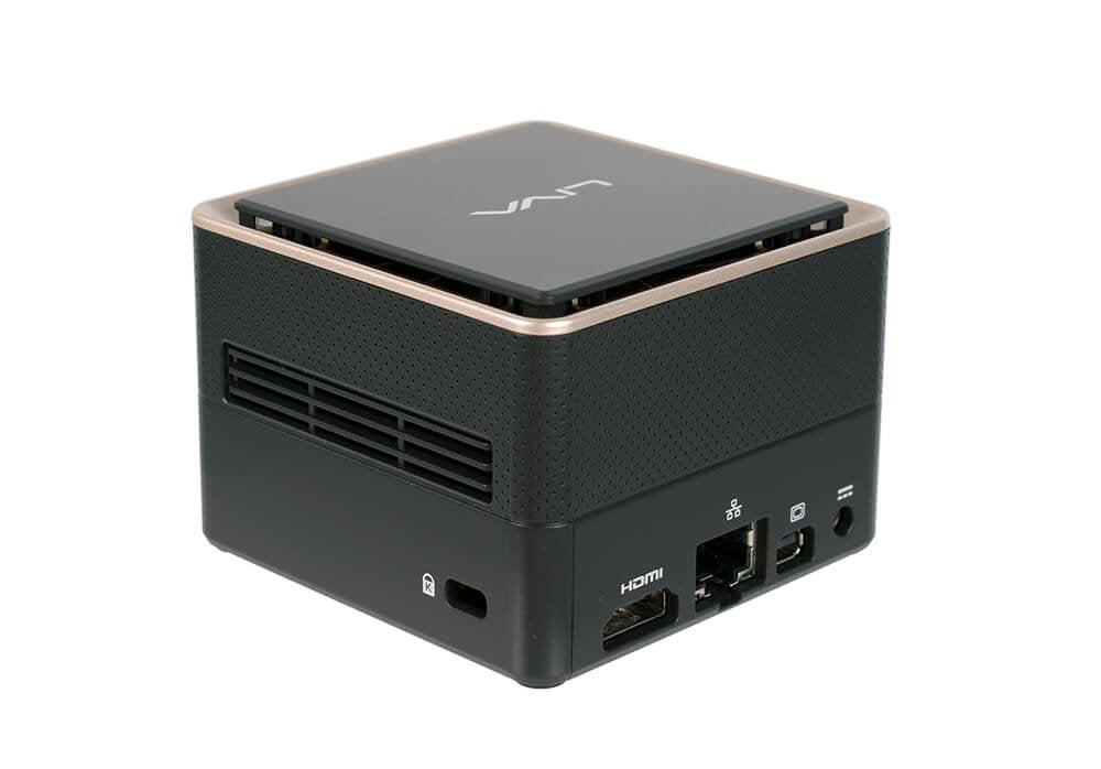 EAN 4711064006087 - ECS LIVA Q3 Plus AMD Ryzen Embedded V1000 V1605B 8 GB DDR4-SDRAM 128 GB eMMC Mini PC Negro imagen 3