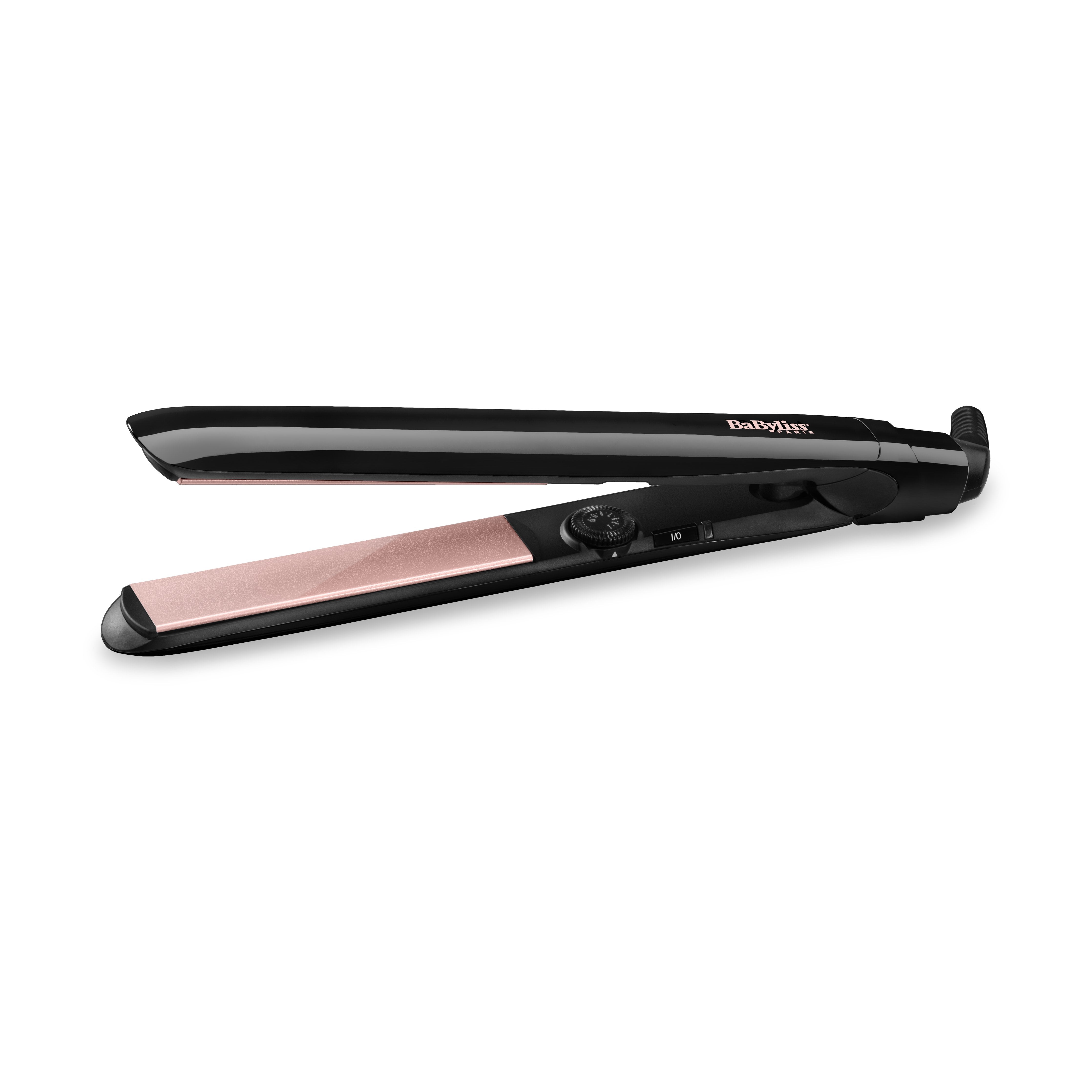 Plancha De Pelo Babyliss Smooth Control 235 Caliente Negro, Oro Rosado 3 M