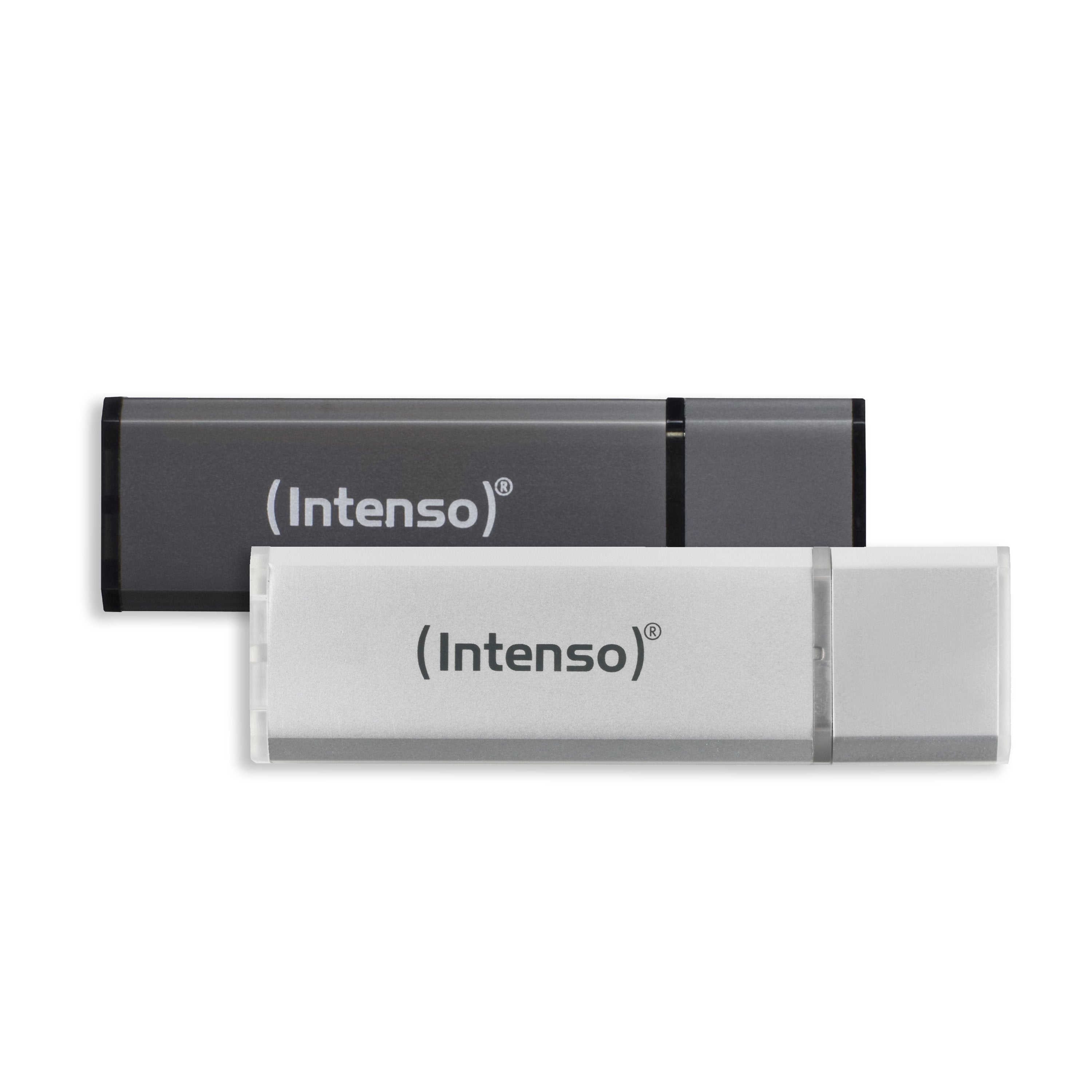 EAN 4034303026937 - Intenso AluLine USB Drive 32GB Doppelpack 2x32GB - 32 GB unidad flash USB USB tipo A 2.0 Antracita, Plata imagen 1