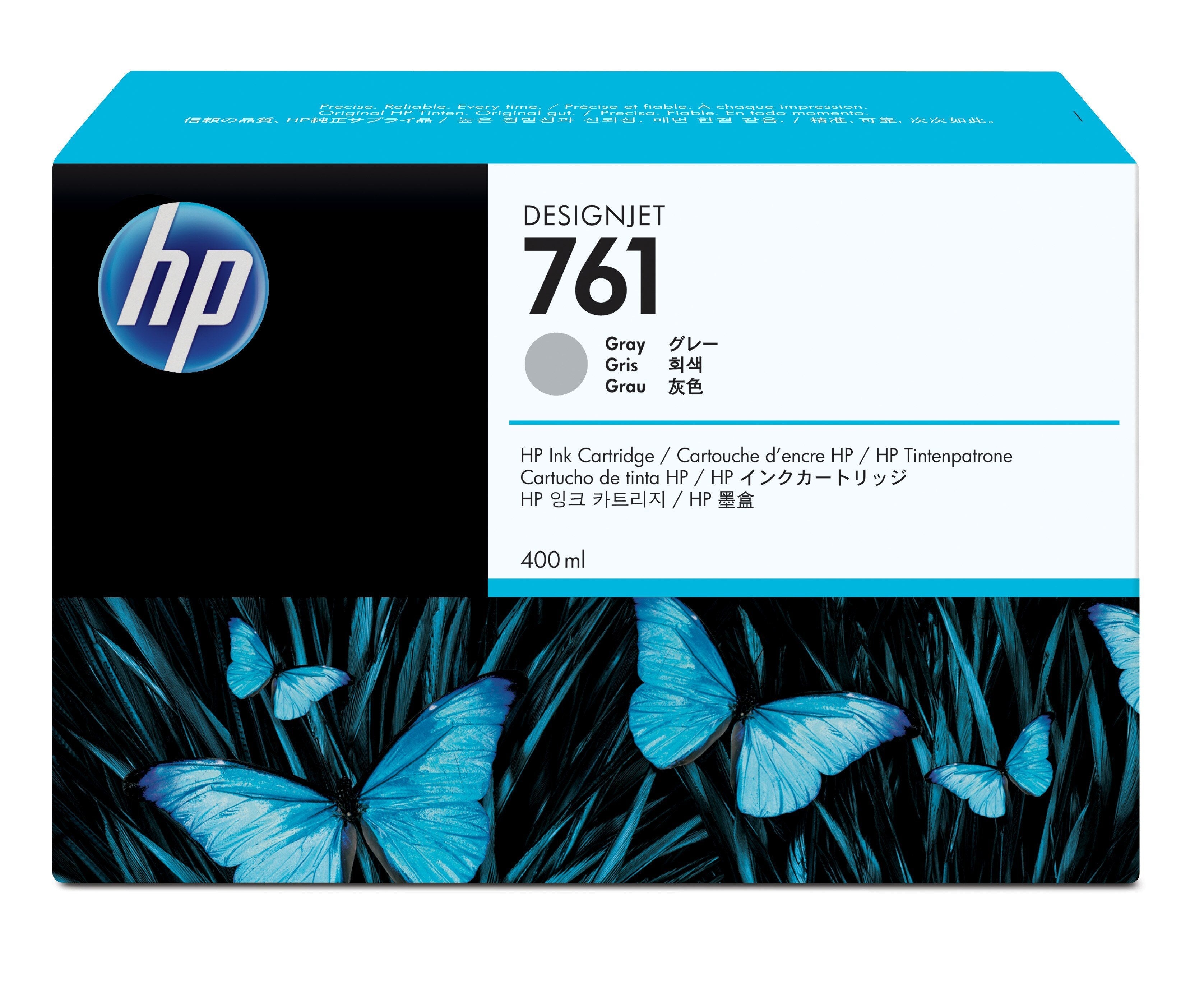 EAN 0885631448298 - HP 761 400-ml Gray DesignJet Ink Cartridge cartucho de tinta 1 pieza(s) Original Rendimiento estándar imagen 1