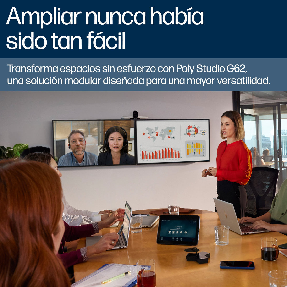 EAN 0198122558865 - HP Poly Studio G62 Video Conferencing System With Mounting Plate Kit sistema de video conferencia 10 pers imagen 7