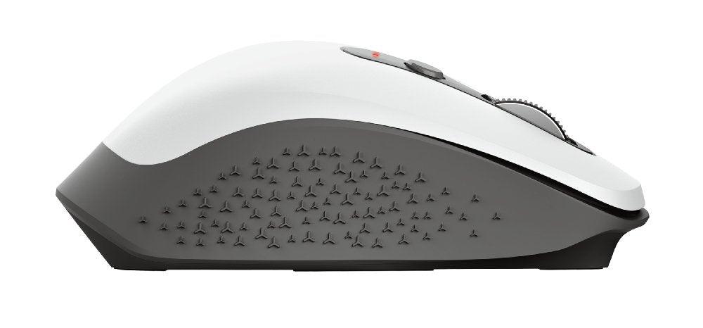 Ratón Ergonómico Inalámbrico Trust Ozaa/ Hasta 2400 Dpi/ Blanco