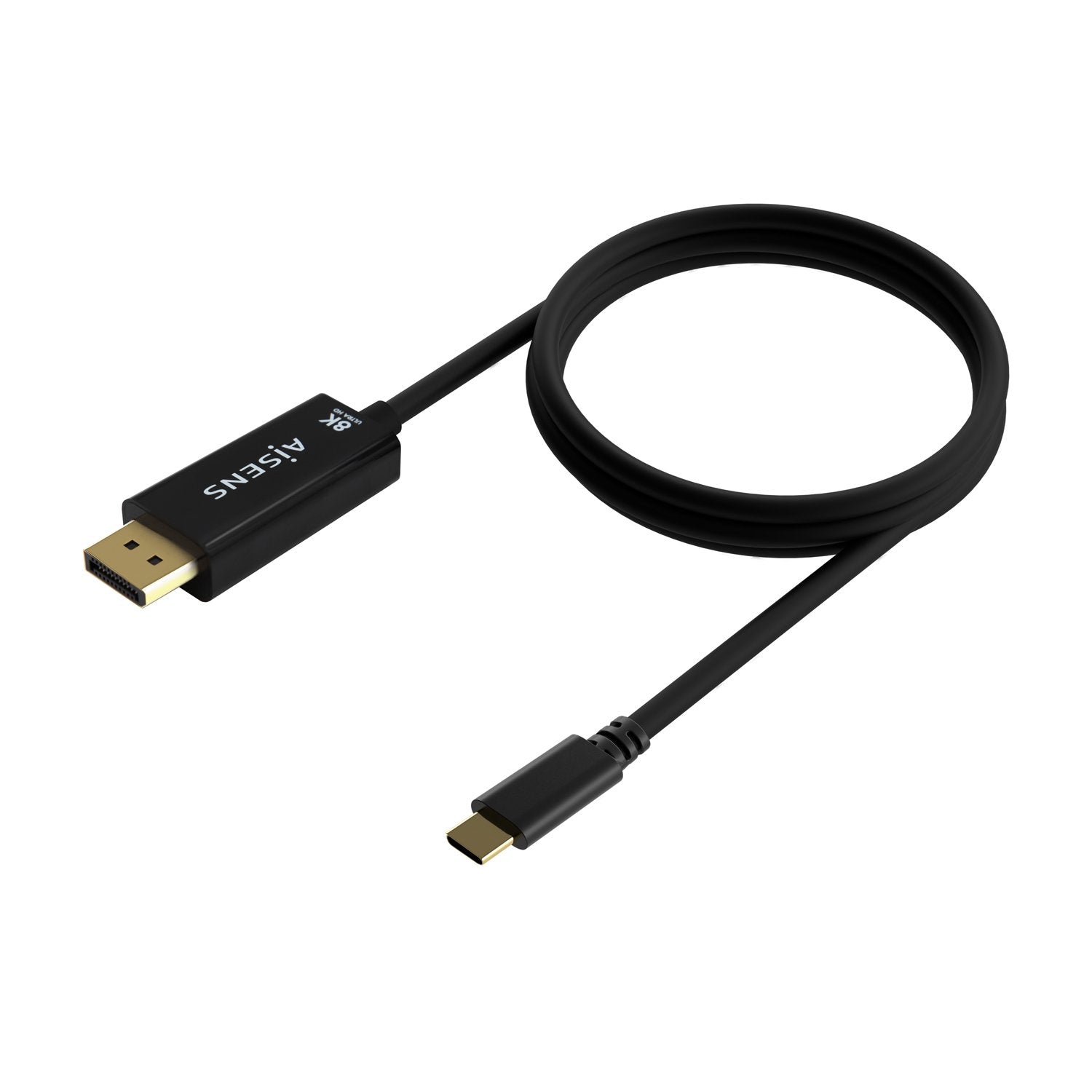 Aisens Cable Usb-C A Displayport 8k@60hz - Usb-C/M-Dp/M - 0.80m - Negro