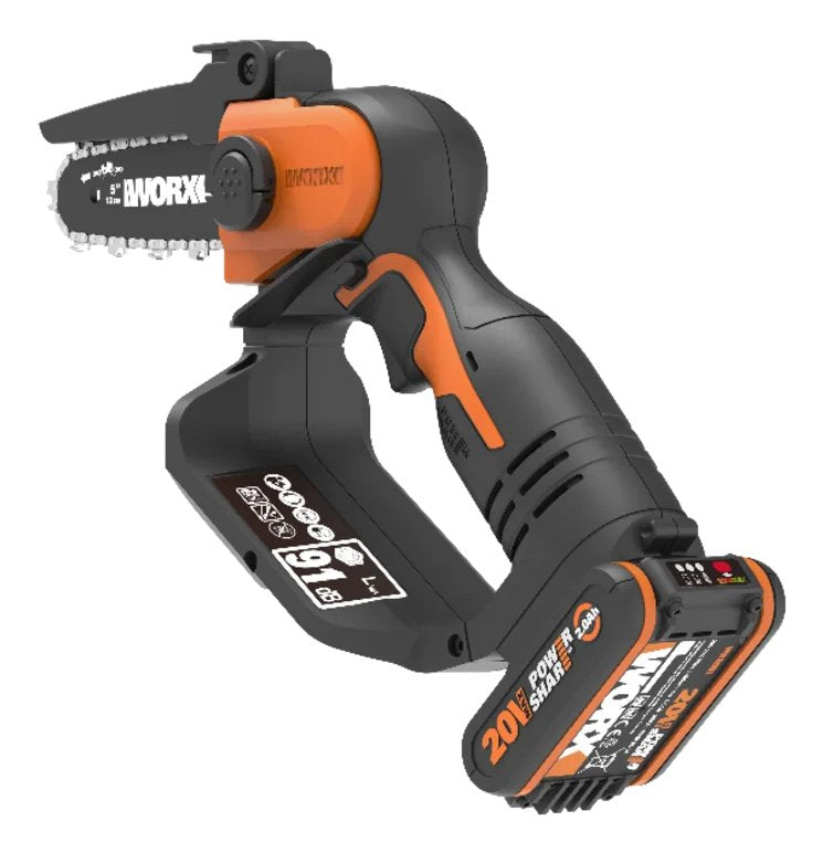 Worx Compact Chainsaw Cordless 20v Con Bateríapack And Charger (Wg324e)