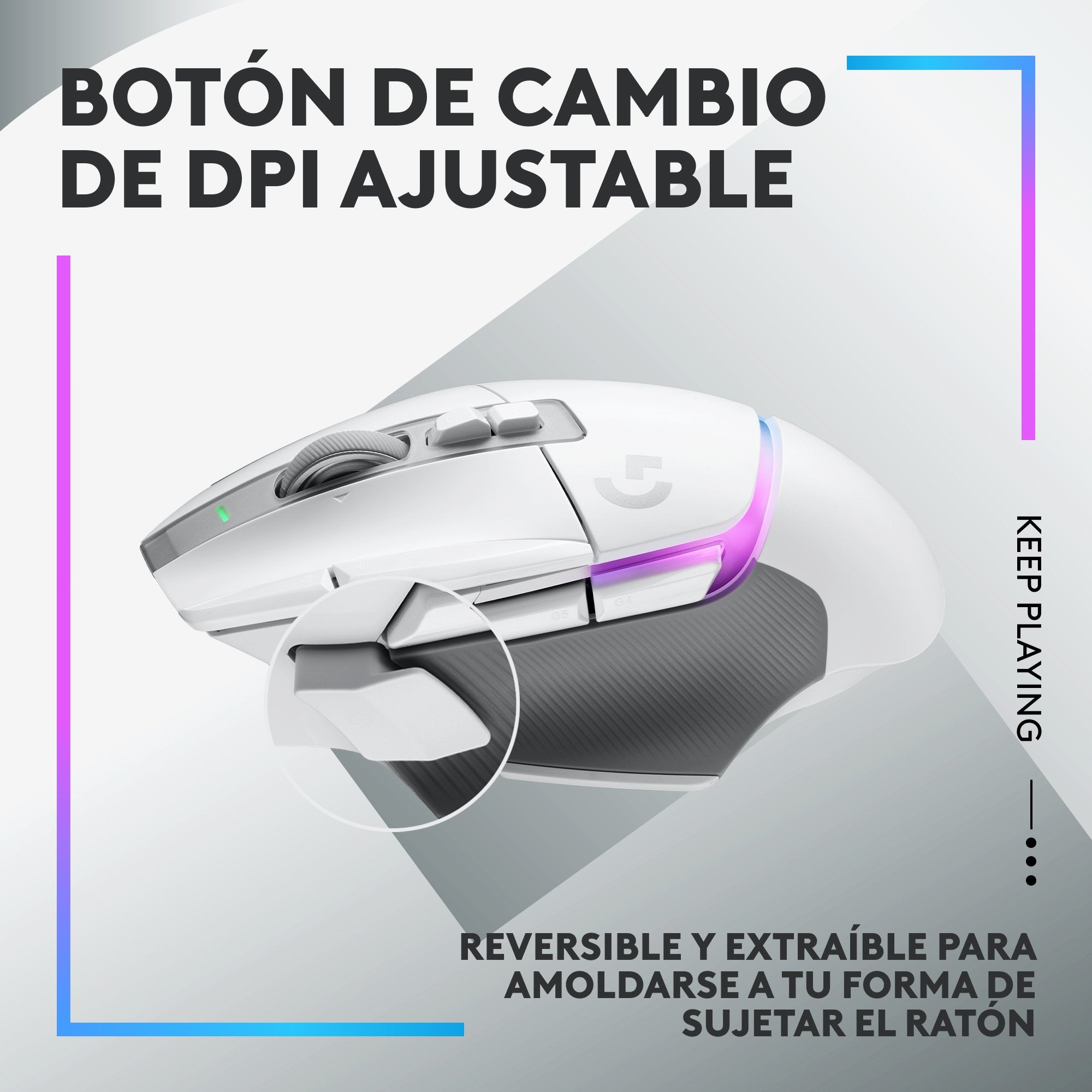 EAN 5099206096363 - Logitech G 910-006172 ratón Juego mano derecha RF inalámbrico Óptico 25600 DPI imagen 14