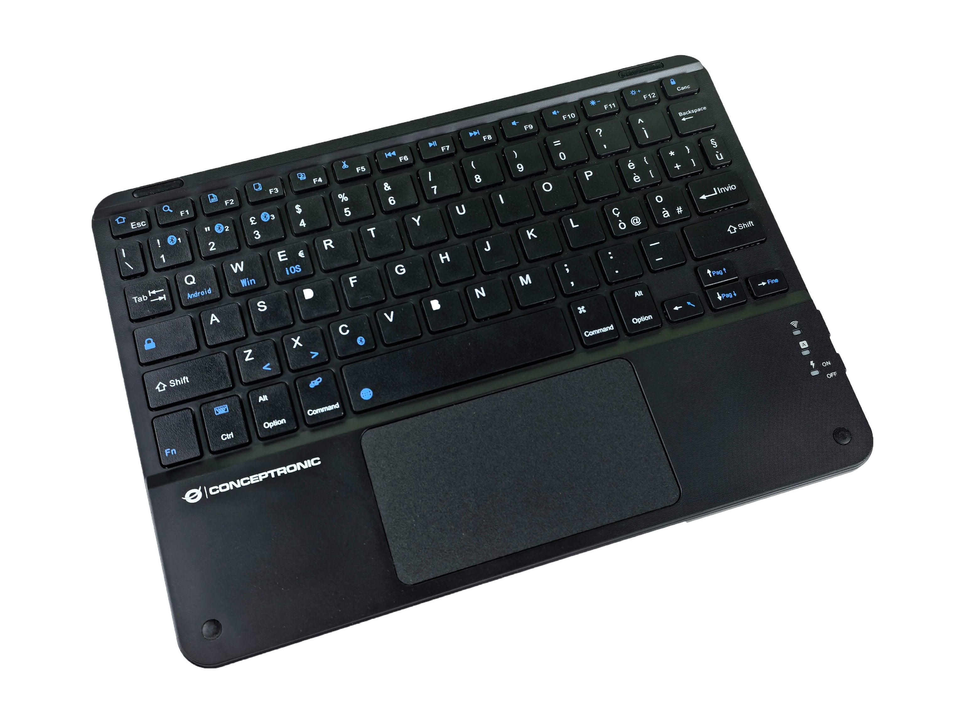 Conceptronic Wireless Teclado, Layout Italien. 10" Negro