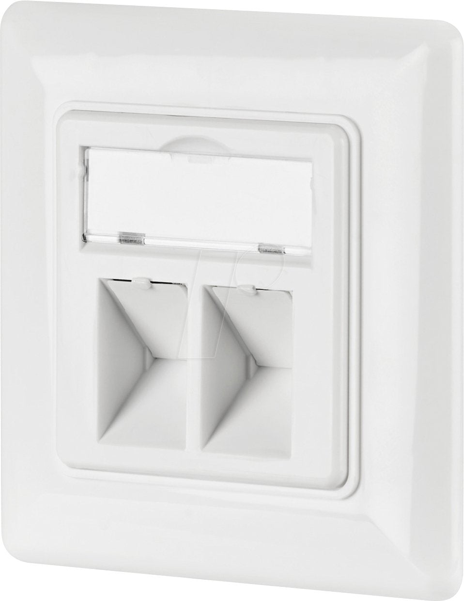 Toma De Red Efb Doble Para Keymones, Blanco, Ral 9003