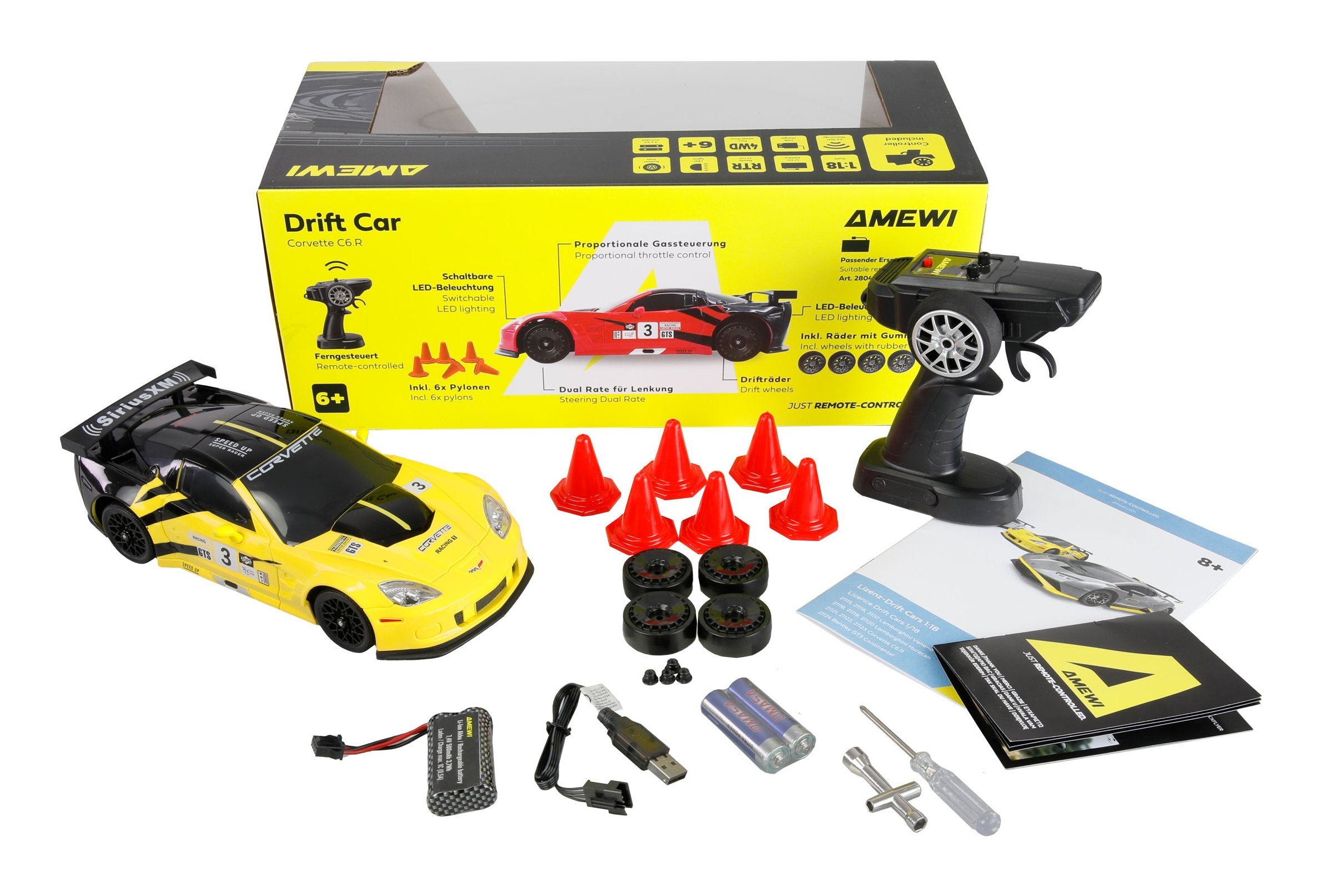 EAN 4262500343049 - Amewi 21123 modelo controlado por radio Coche de carreras Motor eléctrico 1:18 imagen 2