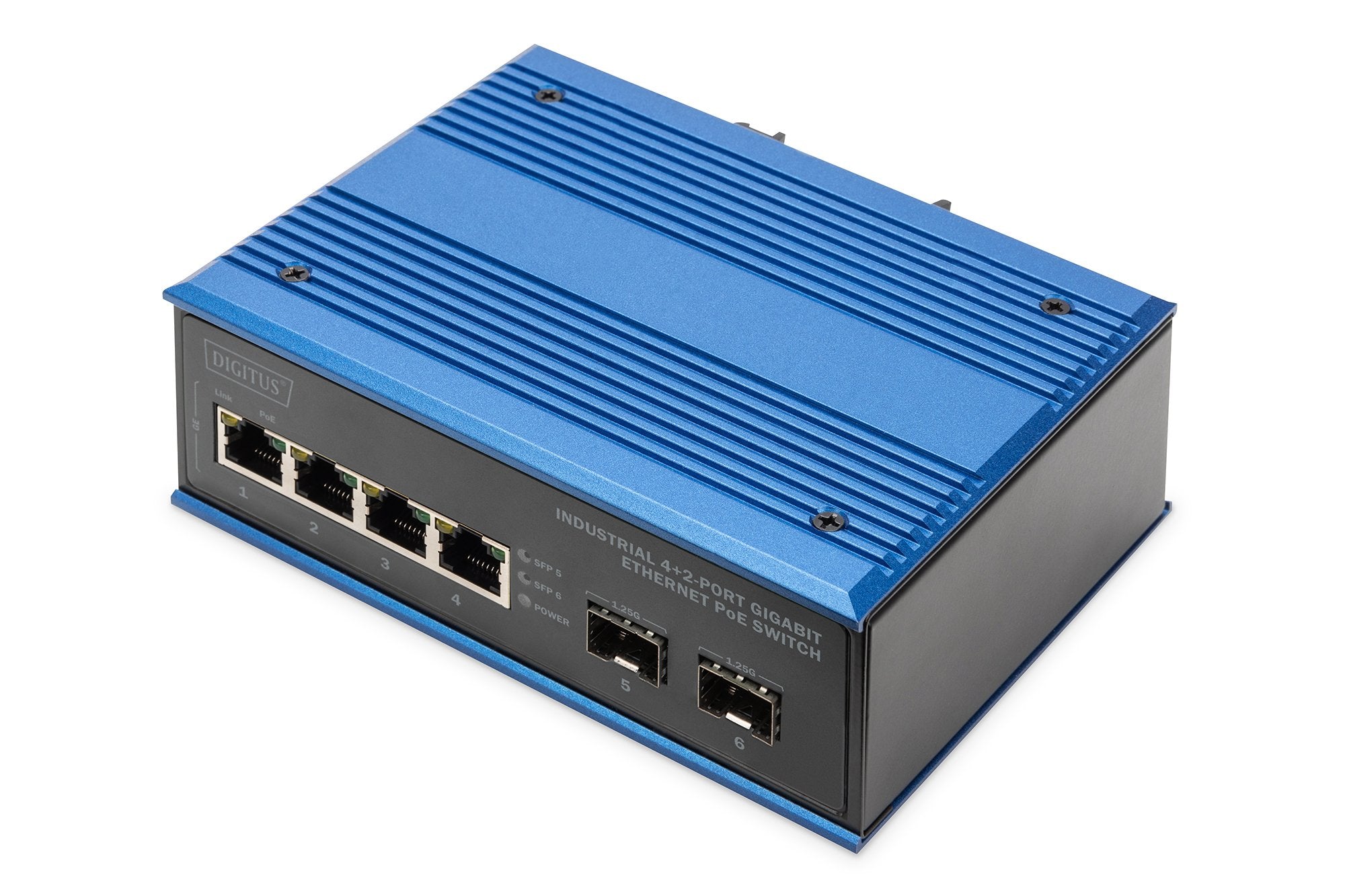 Digitus Switch Gigabit Ethernet Poe Industrial De 4+2 Puertos