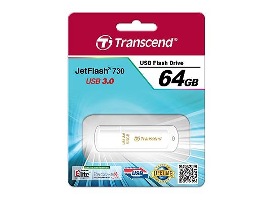 EAN 0760557824893 - Transcend JetFlash 730 64GB USB 3.0 unidad flash USB USB tipo A 3.2 Gen 1 (3.1 Gen 1) Blanco imagen 2