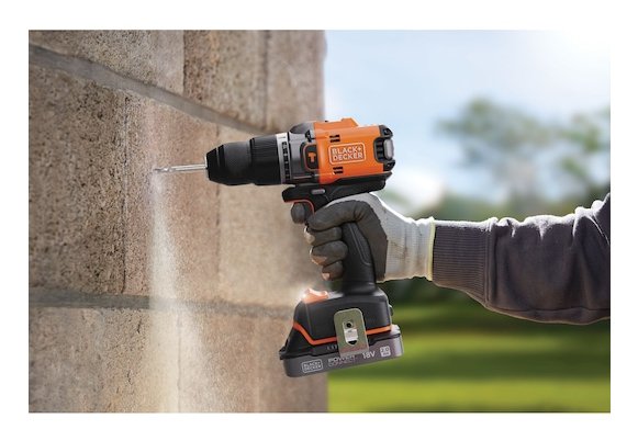 Black & Decker Bld683xn-Xj Taladro 1800 Rpm 1 Kg Negro, Naranja