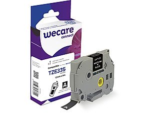 Armor K80019w4 Cinta Para Impresora De Etiquetas Blanco Sobre Negro Tze