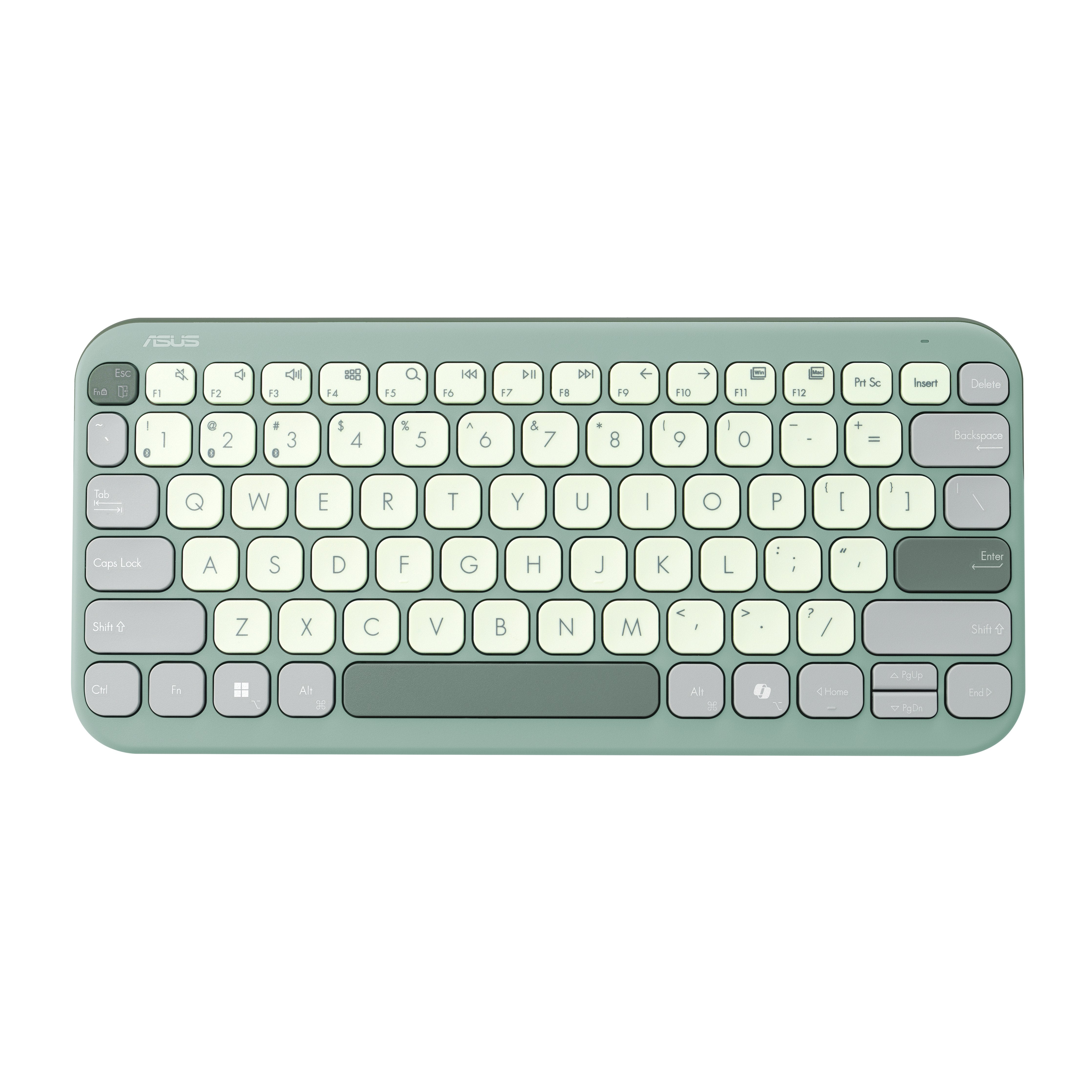 Teclado Inalámbrico Asus Marshmallow Kw100 Verde