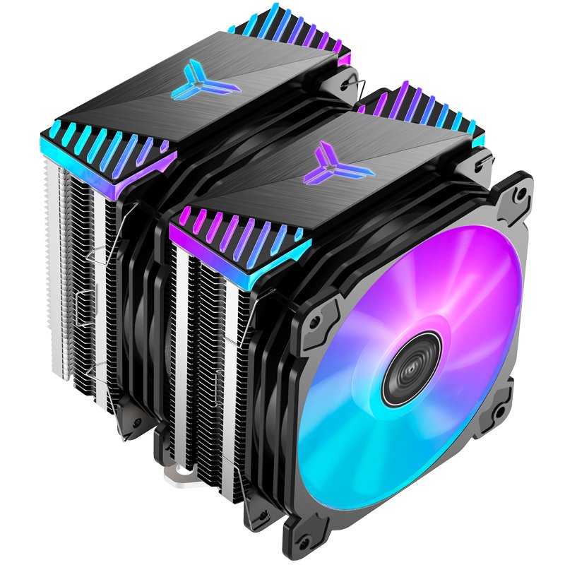 K Jonsbo Cr-2000 Gt Cpu Disipador Dual Tower, Argb - 2x 120mm, Negro