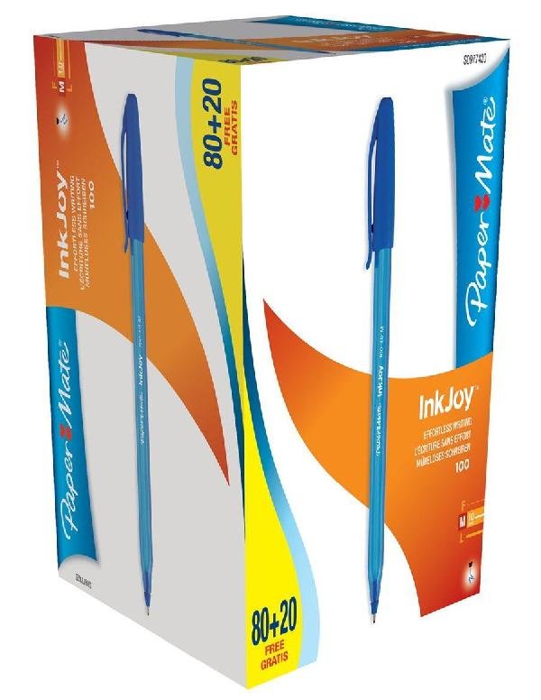 EAN 3501170977422 - Papermate Inkjoy 100 Azul Bolígrafo Medio 100 pieza(s) imagen 1