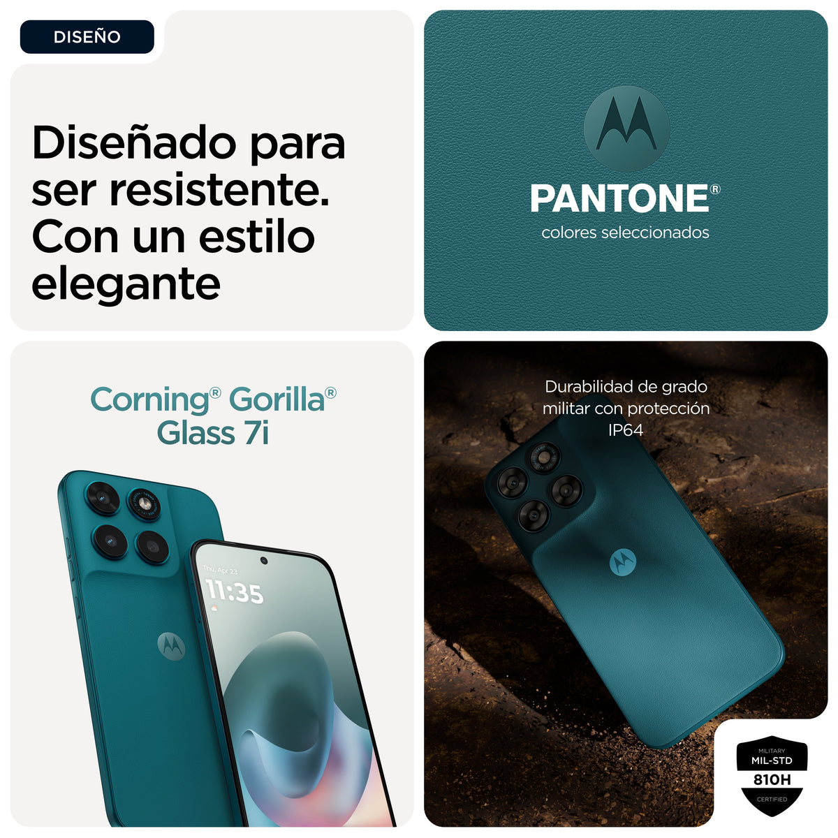 Smartphone Motorola Moto G77 6.8" Ranura Híbrida Dual Sim Android 16.0 5g Usb Tipo C 8 Gb 128 Gb 5200 Mah Verde
