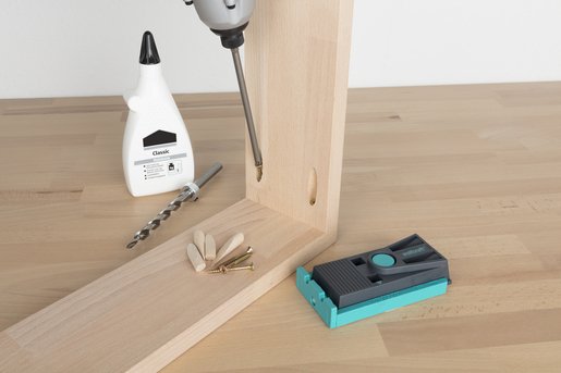 EAN 4006885464209 - wolfcraft GmbH 4642000 brida de fijación Juego completo Undercover Jig para ensamblaje invisible imagen 9