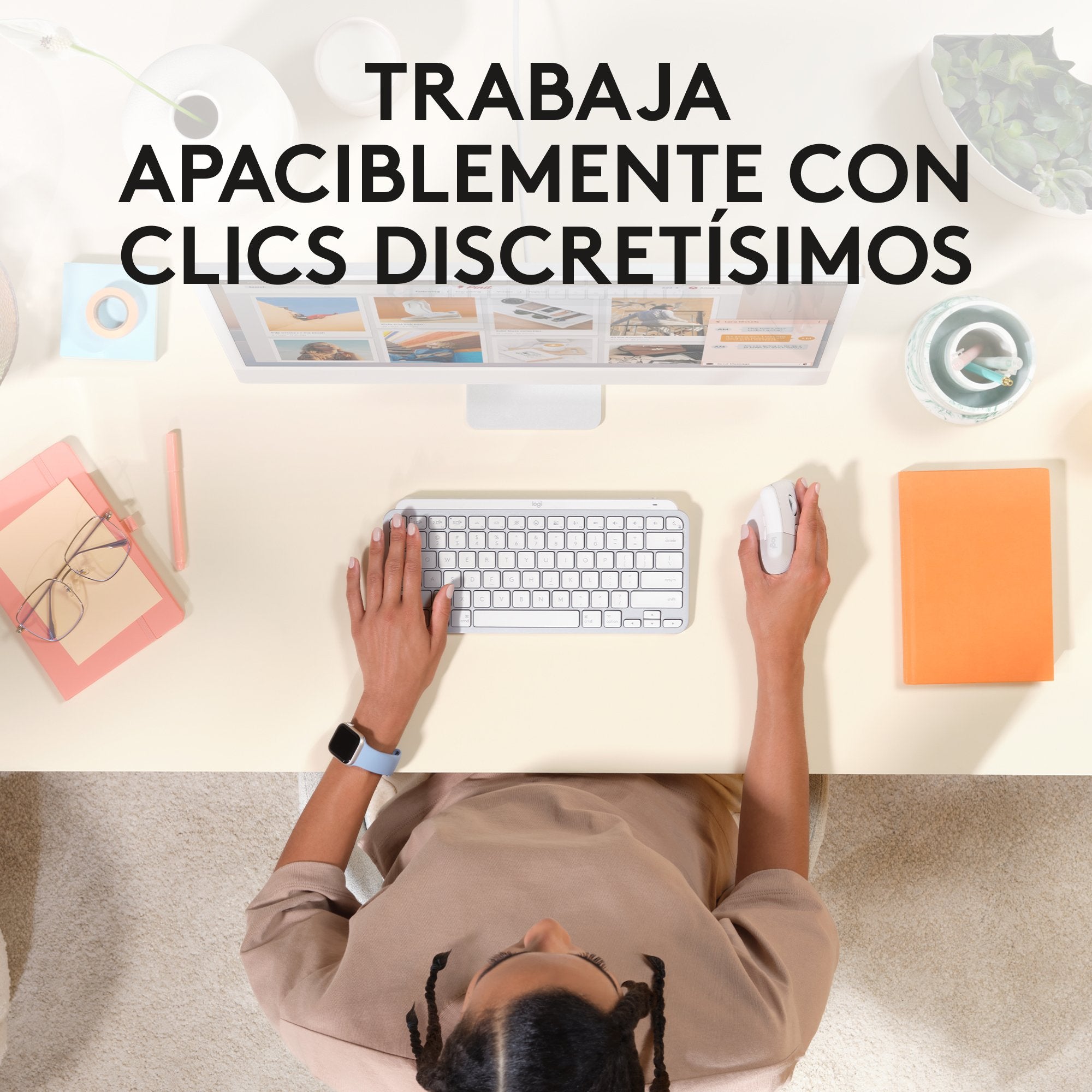 Logitech Lift For Mac Ratón Rf Wireless + Bluetooth Óptico 4000 Dpi