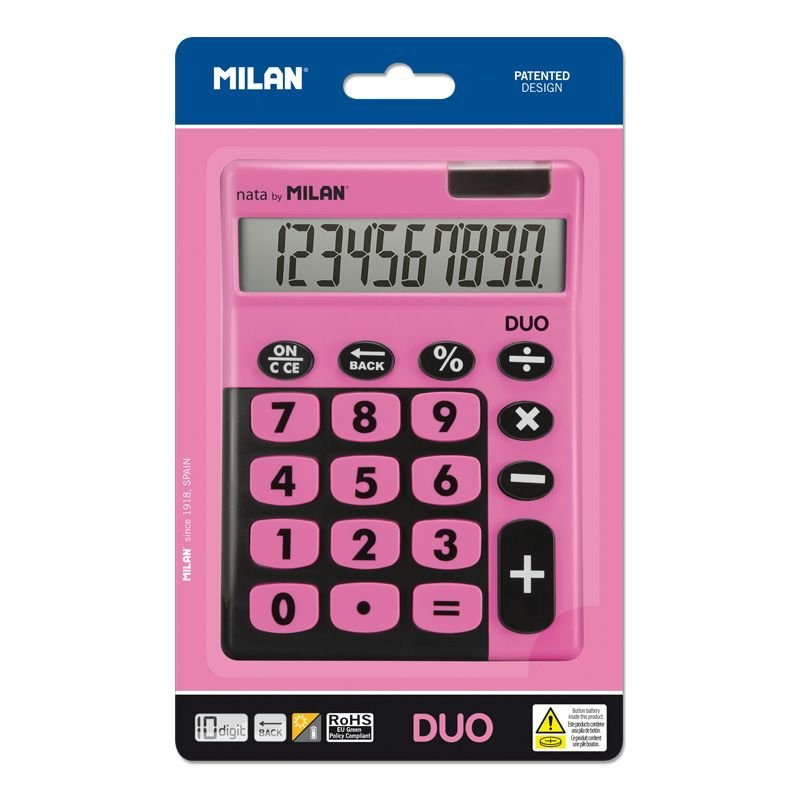 EAN 8411574045007 - Milan Duo calculadora Escritorio Calculadora básica Rosa imagen 1