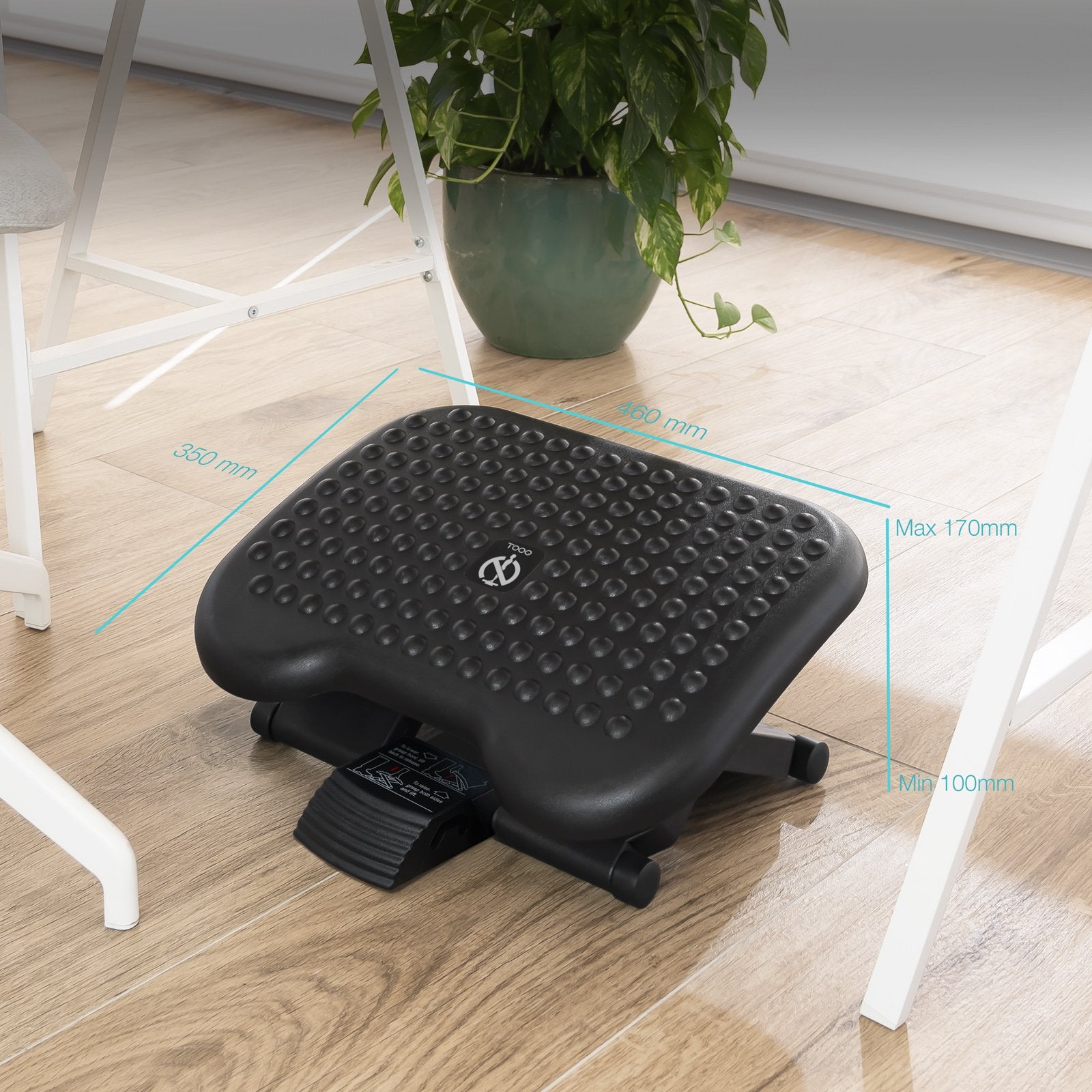 EAN 8433281012776 - TooQ TQFR0603-B soporte para el apoyo de pies imagen 3