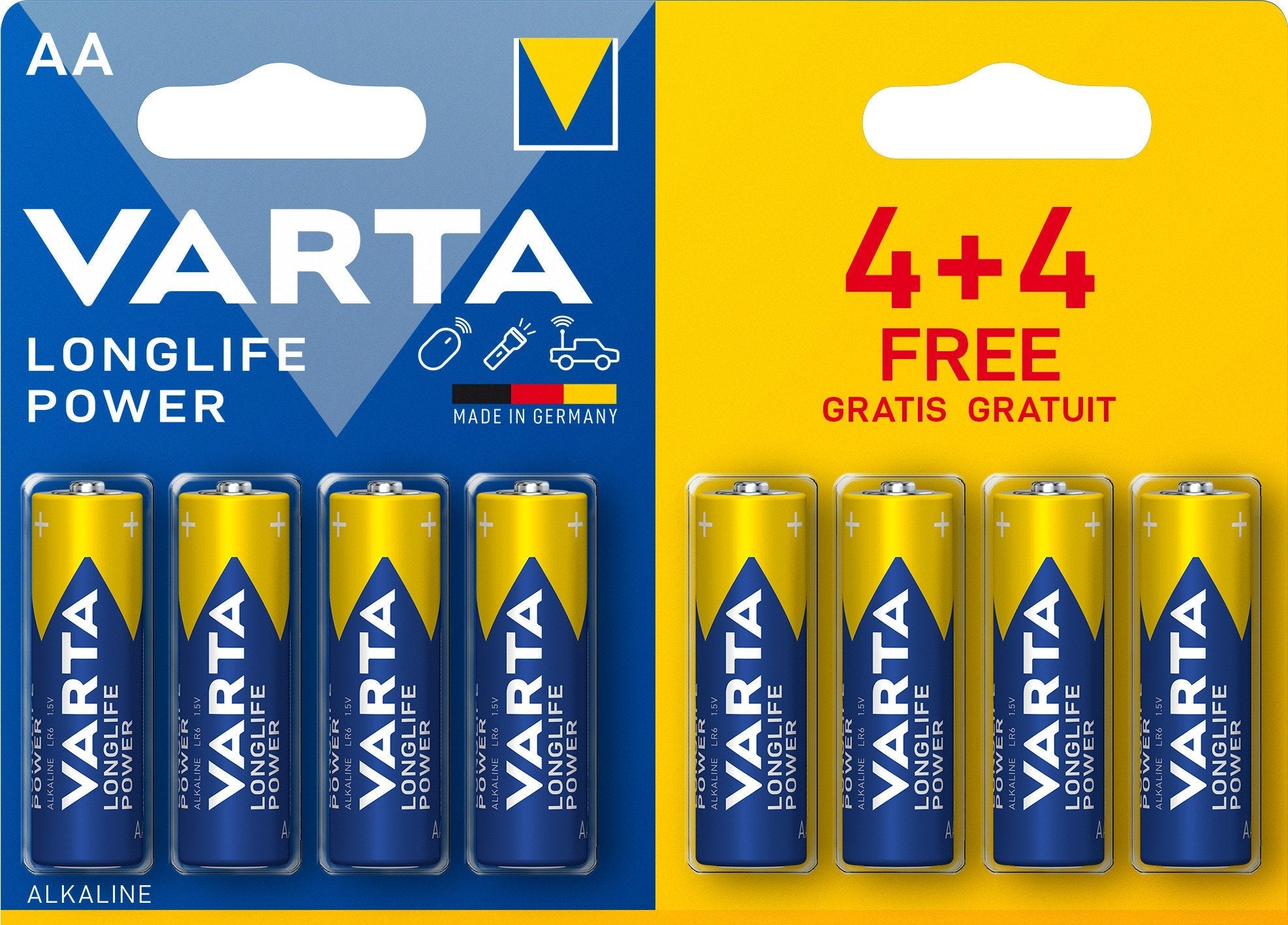 Pila Alcalina Longlife Power Lr6 Aa (Blíster 4+4 Pilas)