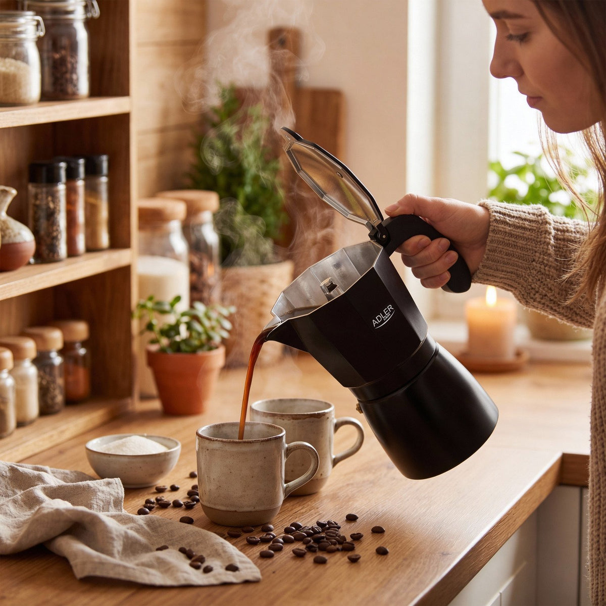 EAN 5905575907196 - Adler AD 4429 cafetera manual Cafetera italiana 0,52 L Negro imagen 15