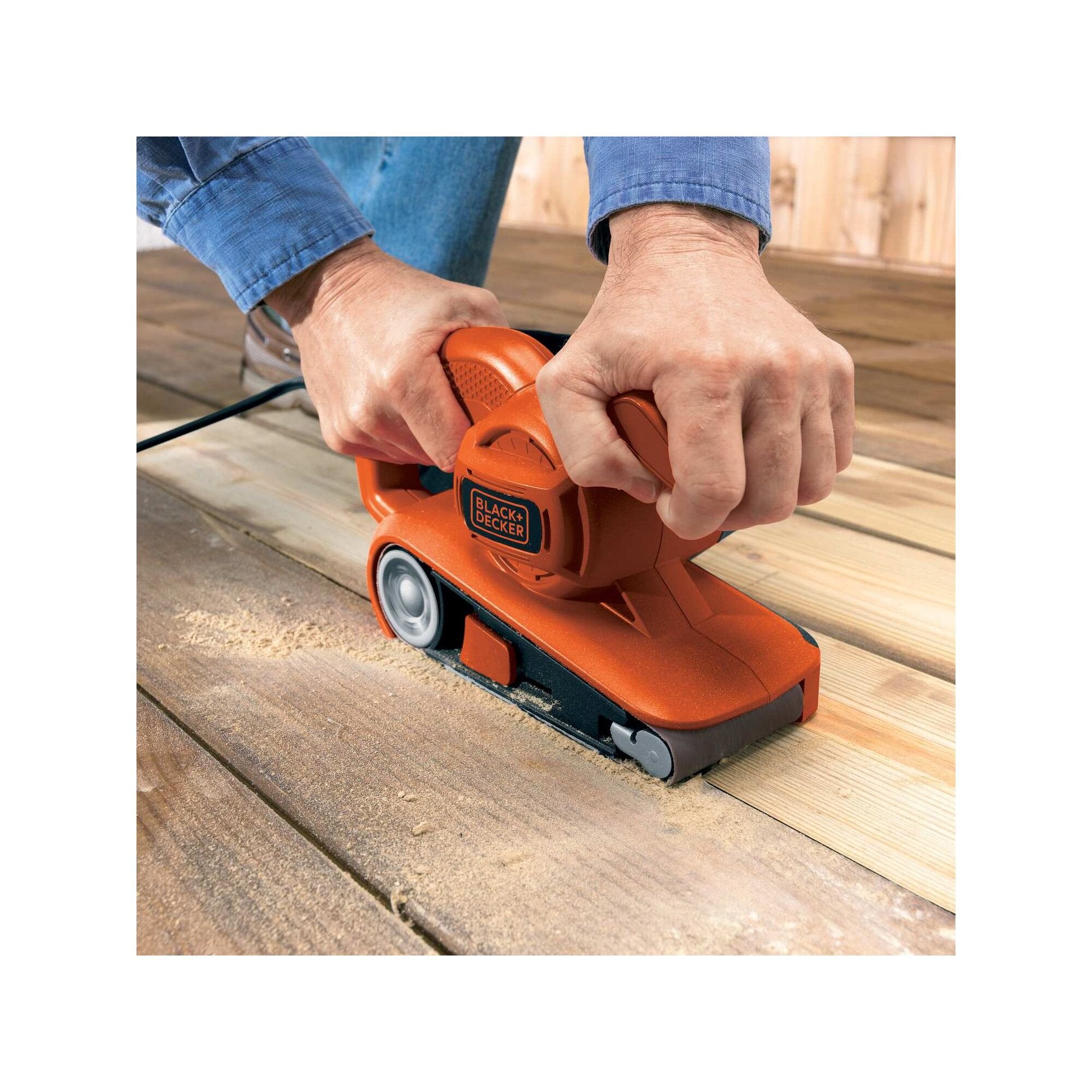 EAN 5035048175163 - Black & Decker KA86-QS lijadora portátil Lijadora de banda Naranja imagen 4