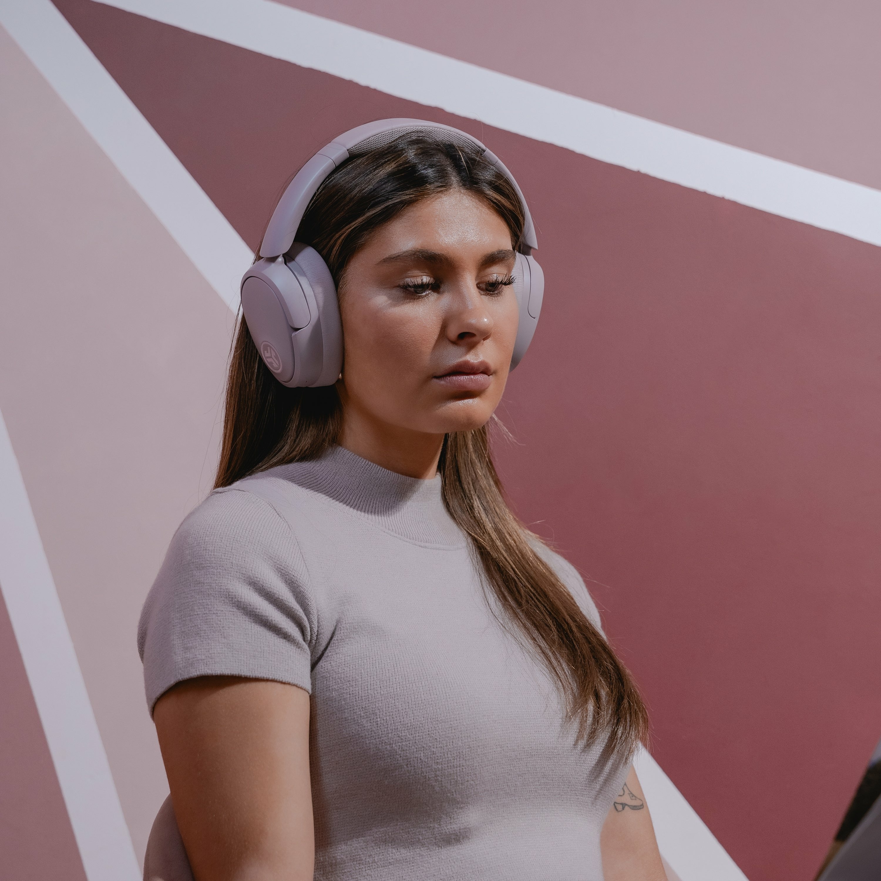 EAN 0810119071545 - JLab JBuds Lux ANC Auriculares Inalámbrico Diadema Llamadas/Música USB Tipo C Bluetooth Mauve imagen 3