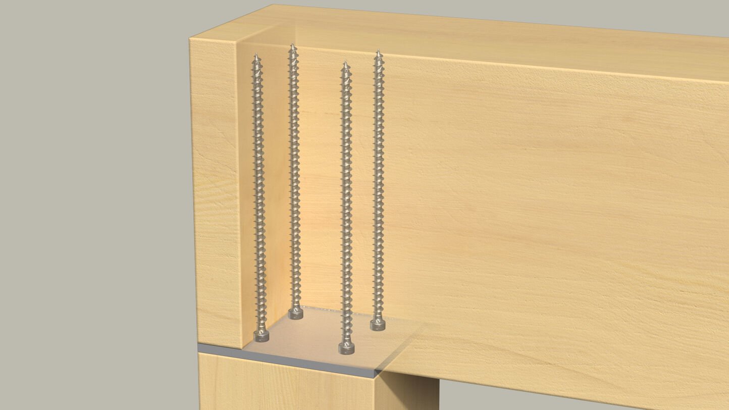 Tornillo De Construcción Para Madera Fischer Powerfull Ii 8,0x180 Zk Tx Vg 50 Piezas, Rosca Completa, Galvanizado 562961