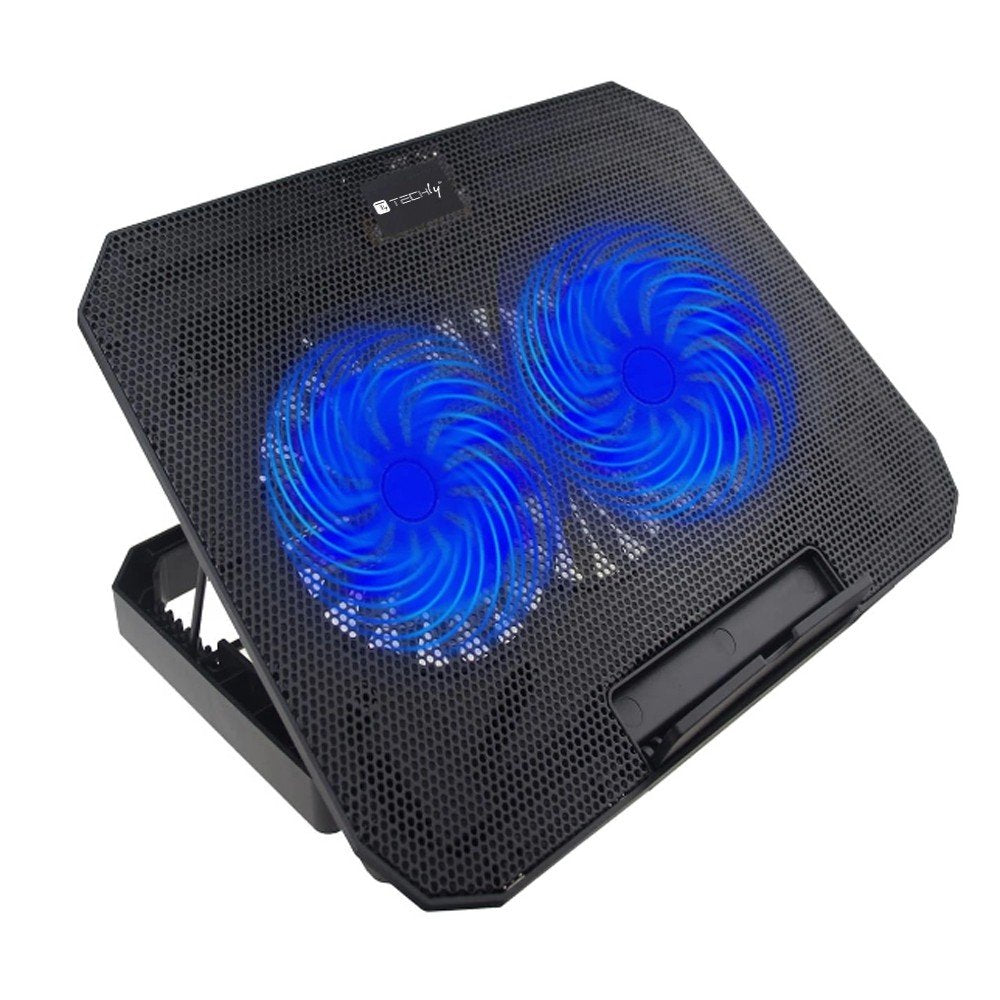 EAN 8059018368734 - Techly ICOOL-CP11TY soporte para ordenador portátil Negro 43,2 cm (17") imagen 1