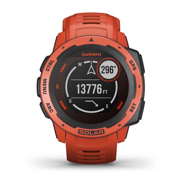 Smartwatch Garmin Instinct Solar Notificaciones Frecuencia Cardíaca Gps Rojo