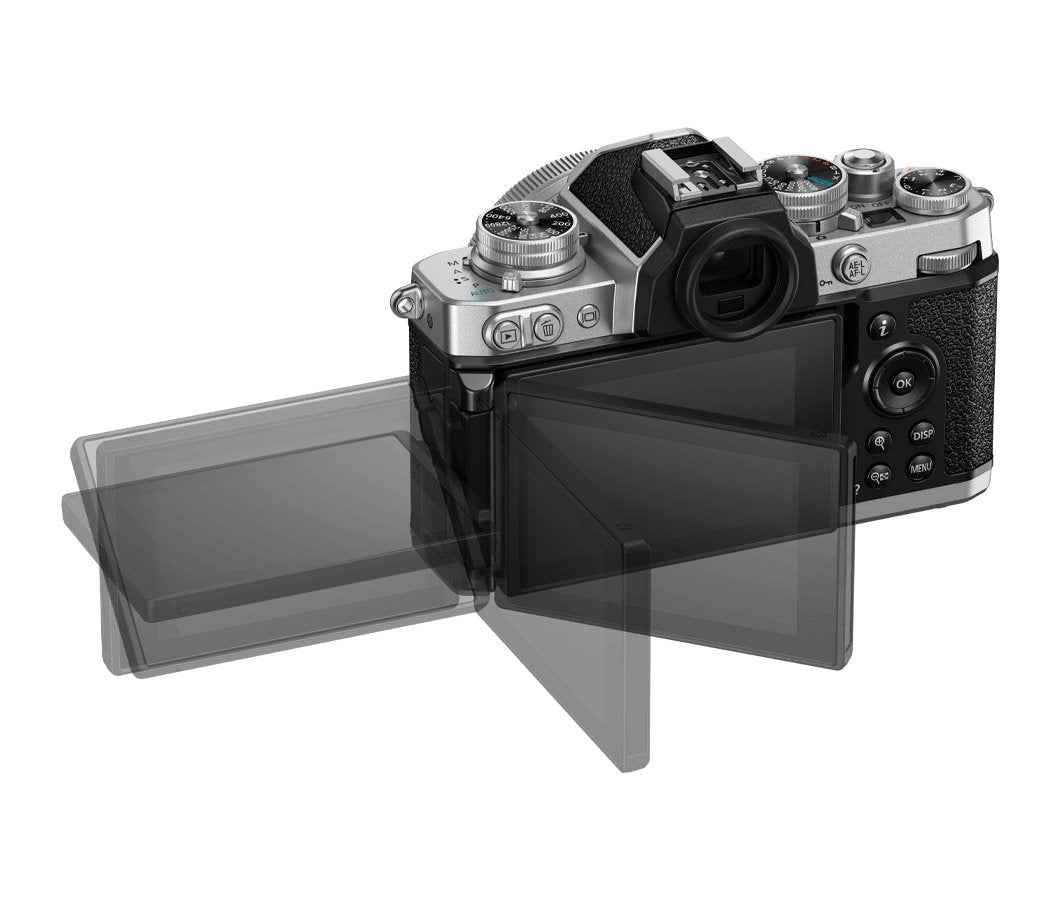 Cámara Evil Nikon Z Fc Con Objetivos Dx 16-50mm Vr Y Dx 50-250 Vr - Negro Plata