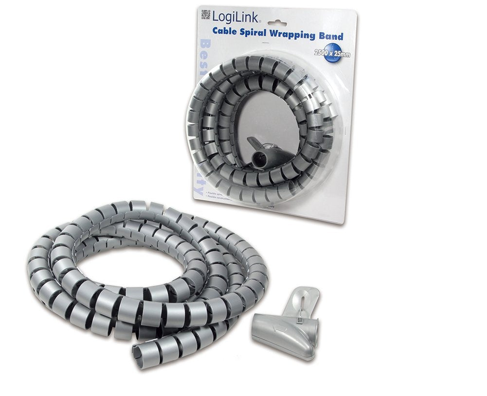 Logilink Organizador De Cables (25mm) 2.50m