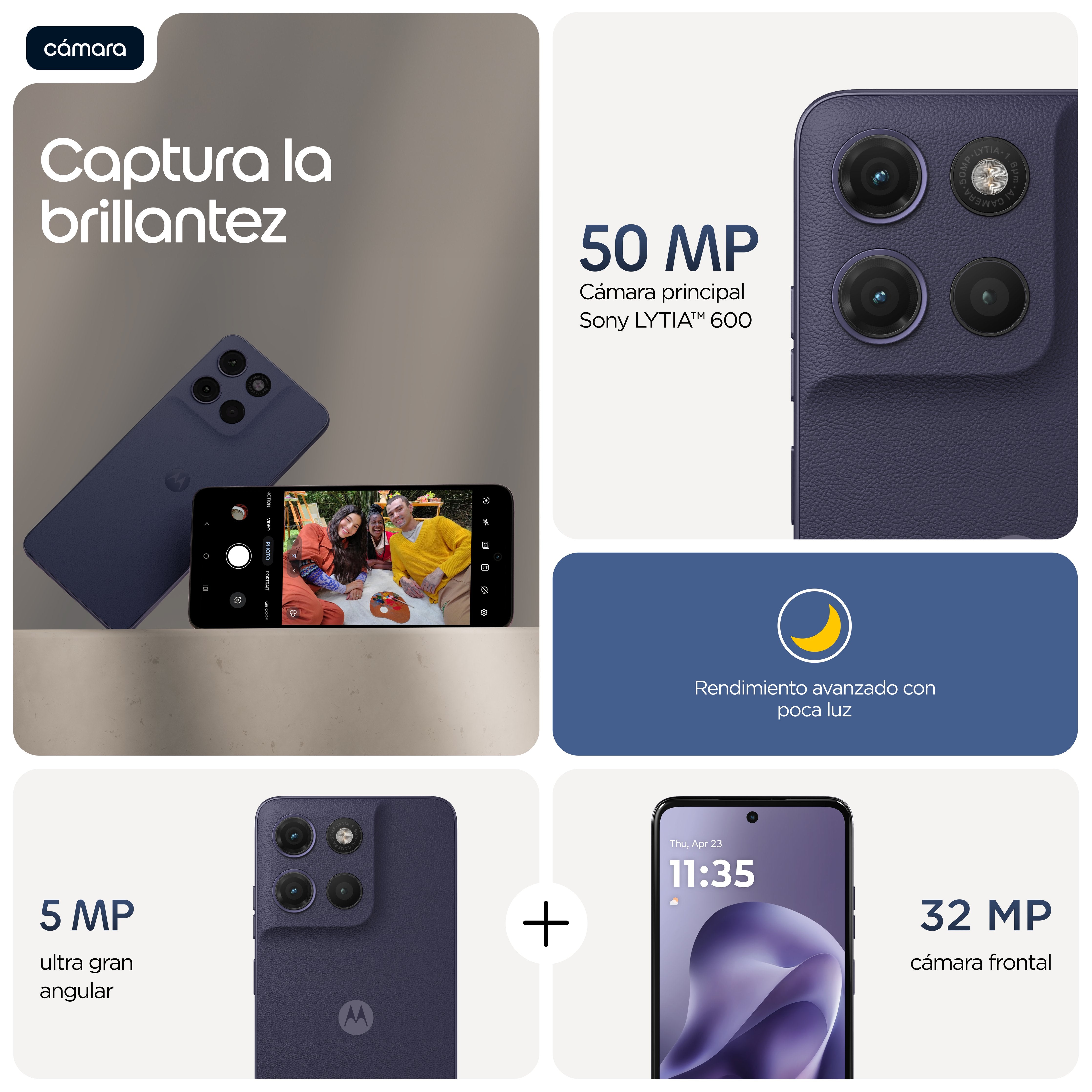 EAN 0840493614496 - Motorola moto g17 power 17,1 cm (6.72") Ranura híbrida Dual SIM Android 15 USB Tipo C 8 GB 256 GB 6000 mA imagen 7