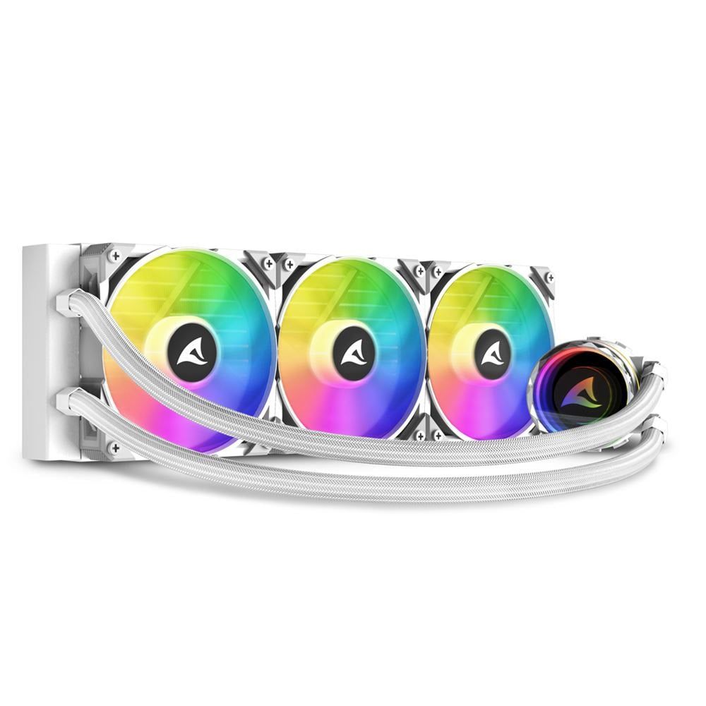 EAN 4044951038619 - Sharkoon S90 Procesador Sistema de refrigeración líquida todo en uno 12 cm Blanco 1 pieza(s) imagen 6