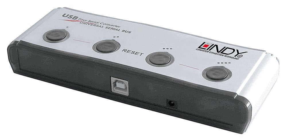 EAN 4002888428583 - Lindy 42858 convertidor, repetidor y aislador en serie USB 1.1 RS-232 Negro, Plata imagen 2