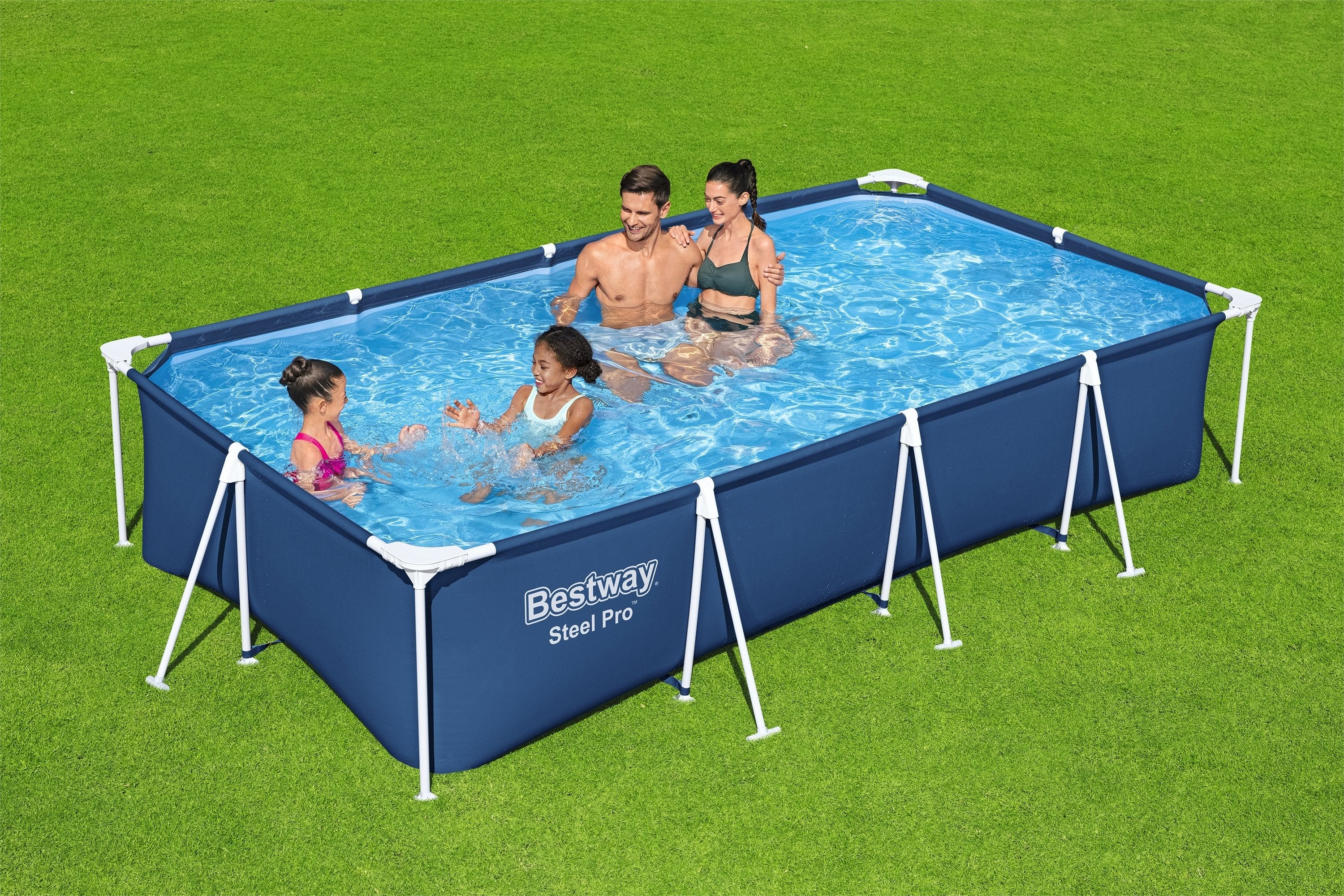 Bestway 56405 - Piscina Desmontable Tubular Infantil Steel Pro 400x211x81cm