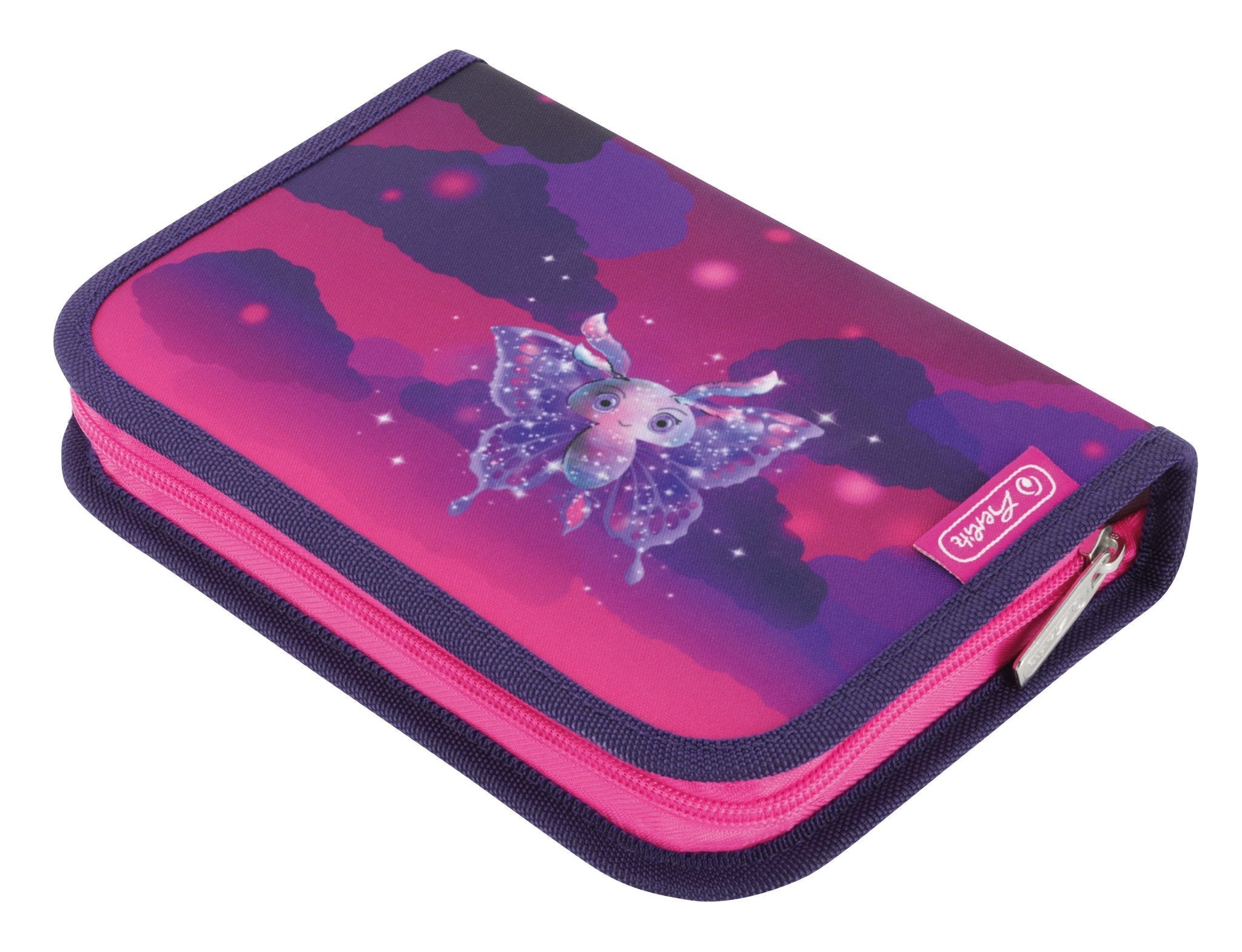 Herlitz Loop Plus Magic Unicorn Juego De Mochila Escolar Chica Poliéster Púrpura, Violeta