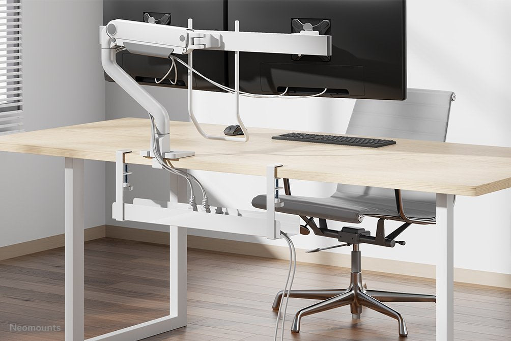 Neomounts Cableaufbewahrung -5kg Klemme Universal 60cm Blanco