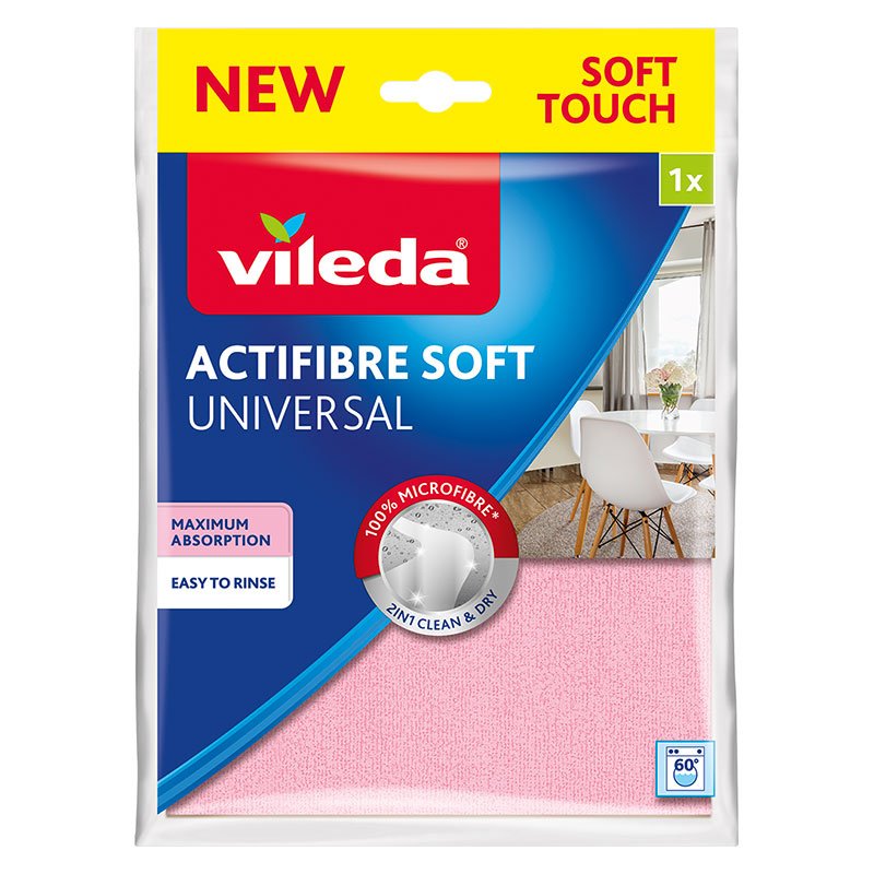 EAN 4023103240865 - Vileda 171805 trapo para limpiar Microfibra Rosa 1 pieza(s) imagen 1