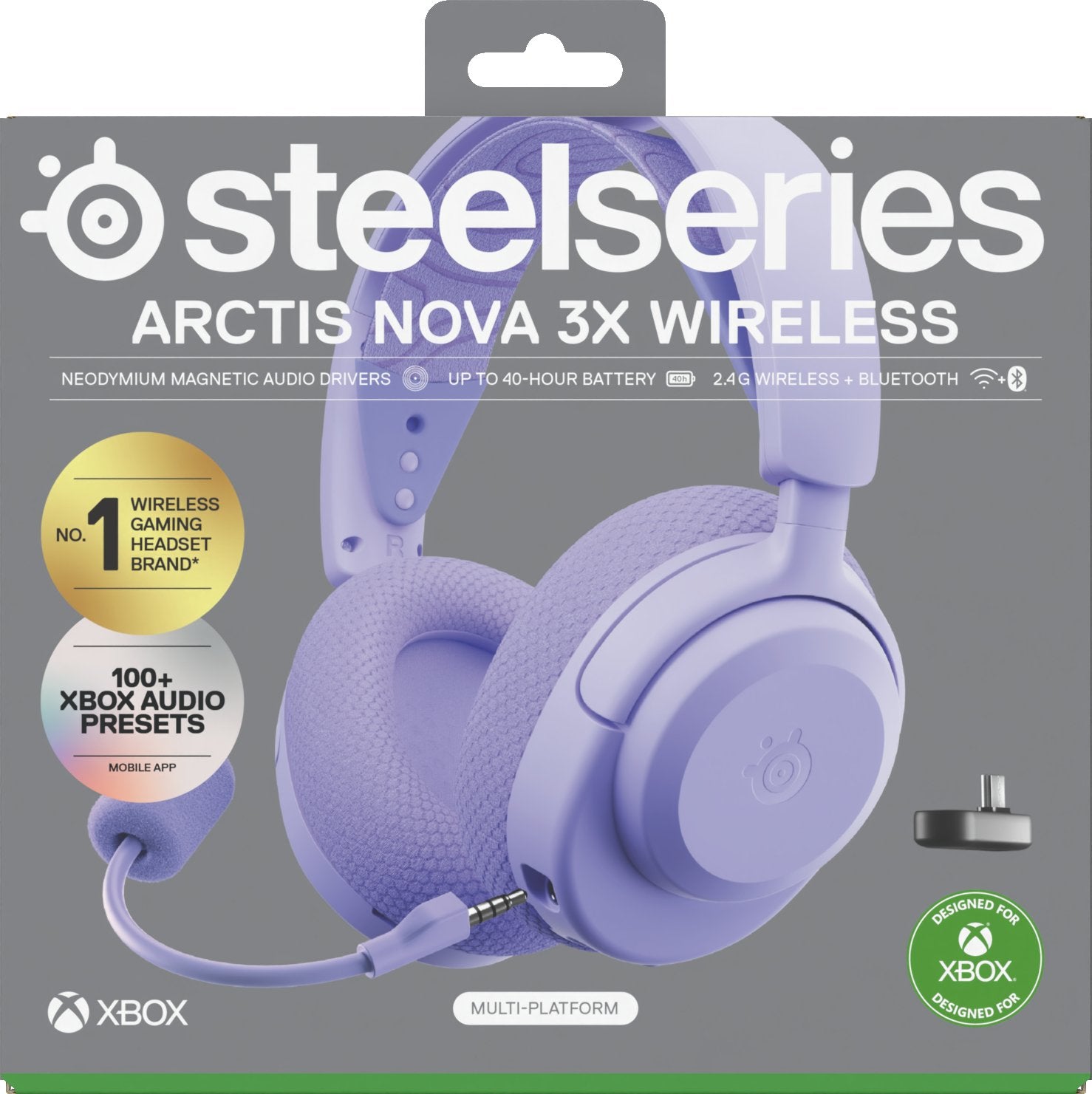 EAN 5707119061339 - Steelseries Arctis Nova 3X Auriculares Inalámbrico Diadema Música/uso diario Bluetooth Lavanda imagen 10