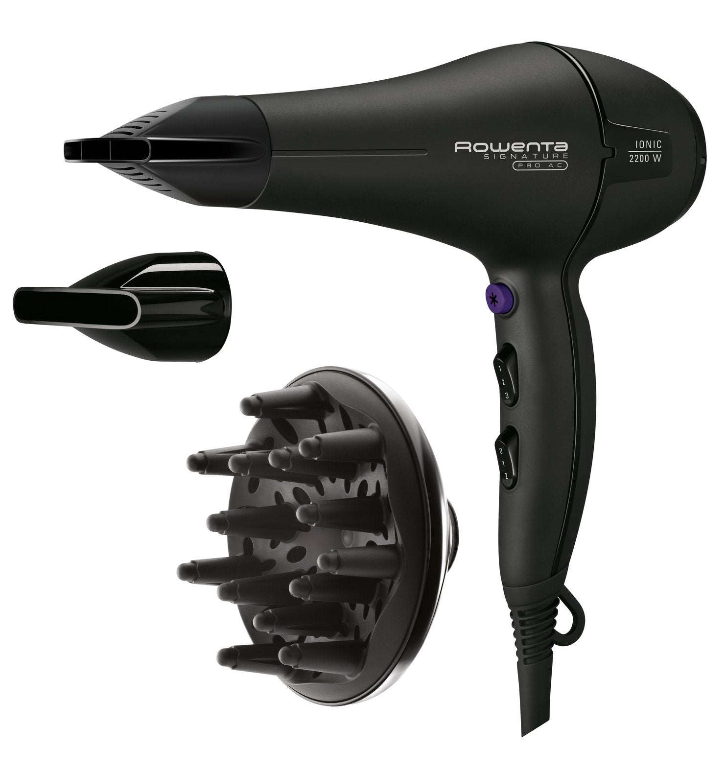 EAN 3121040061794 - Rowenta Signature Pro CV7840 secador 2200 W Negro imagen 2
